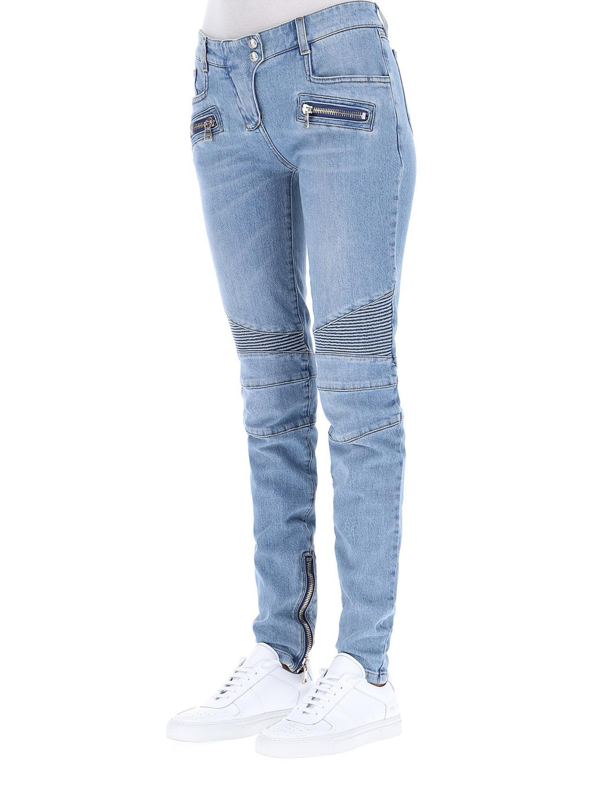 Slim pants Balmain For H&M Multicolour size 34 FR in Cotton - 22857021