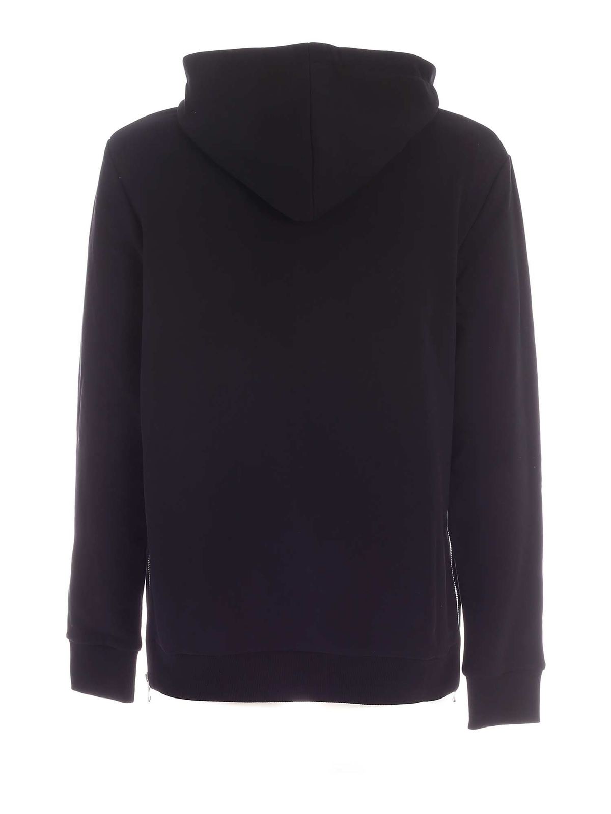 Balmain Side zip sweatshirt in black - Black - Men
