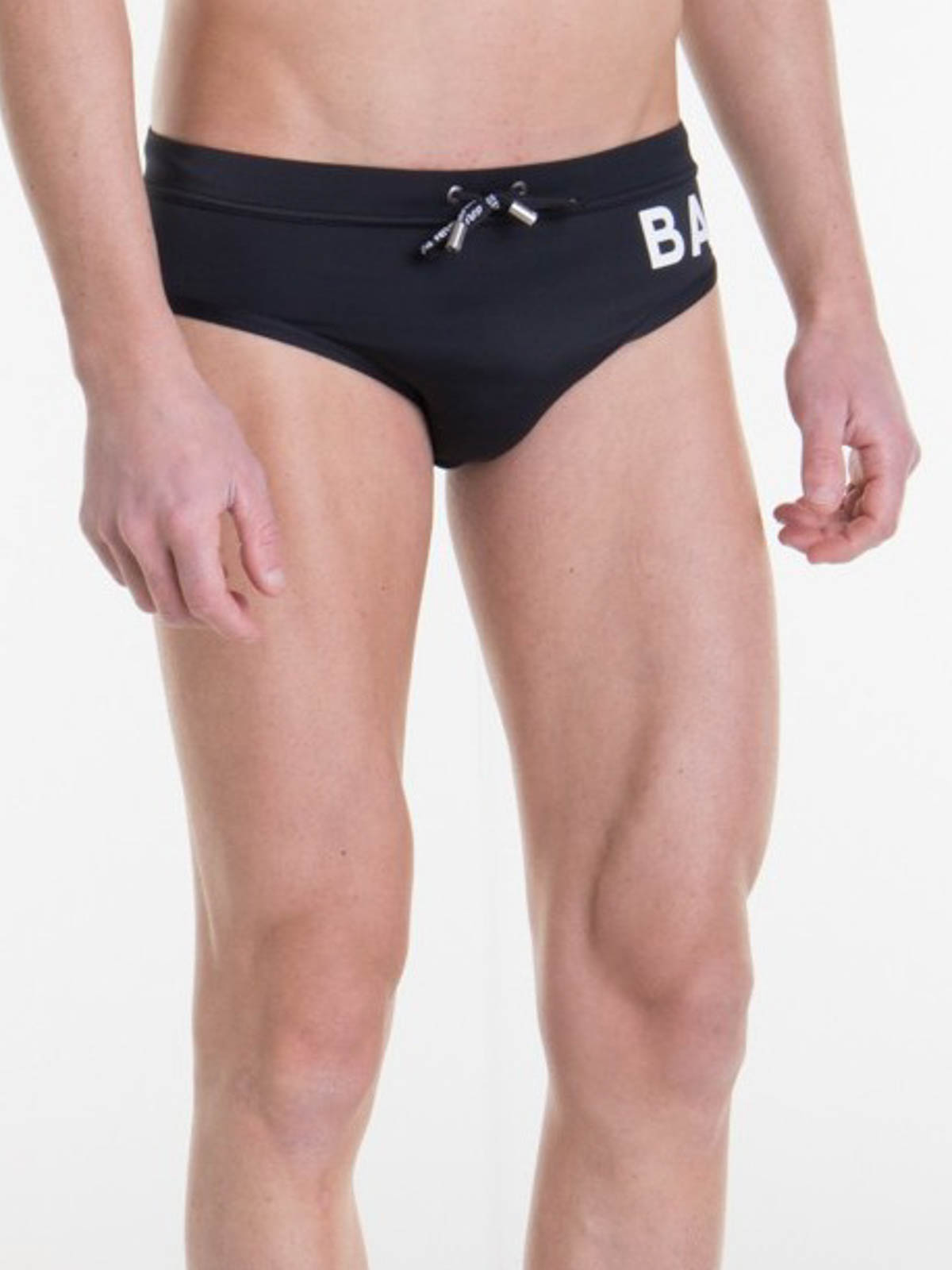Balmain Logo print swim briefs - Black - Men|BWB210160001