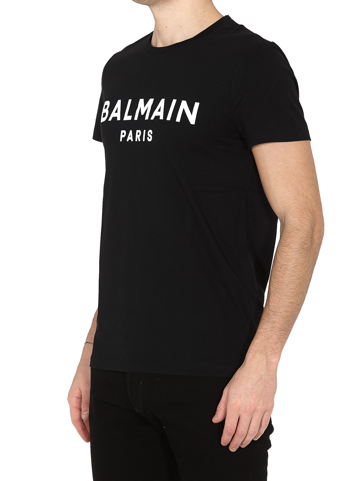 T-shirts Balmain - Balmain Paris black - TH11601I2320PA