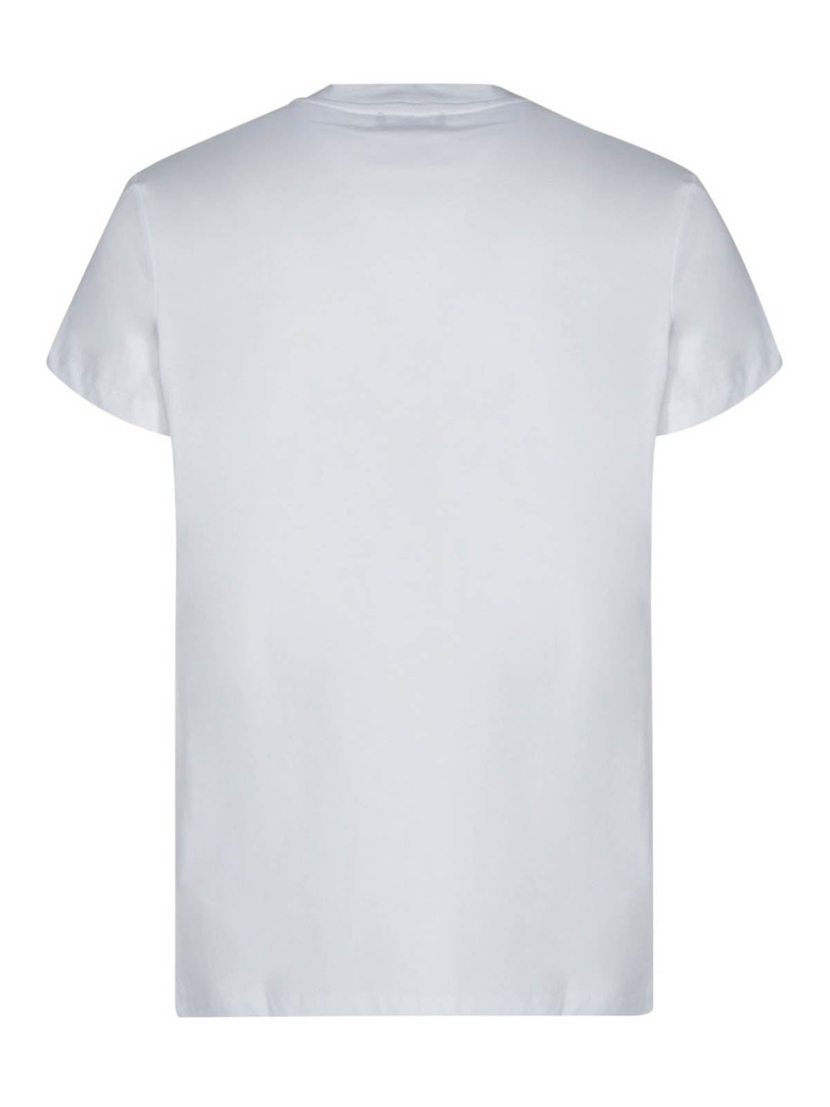Balmain Silver logo T-shirt - White - Men | UH01601I3400FA