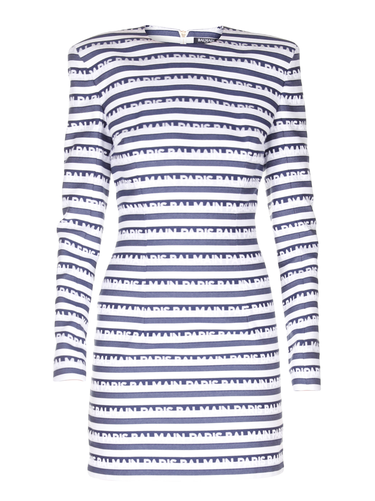 Balmain blue discount striped dress