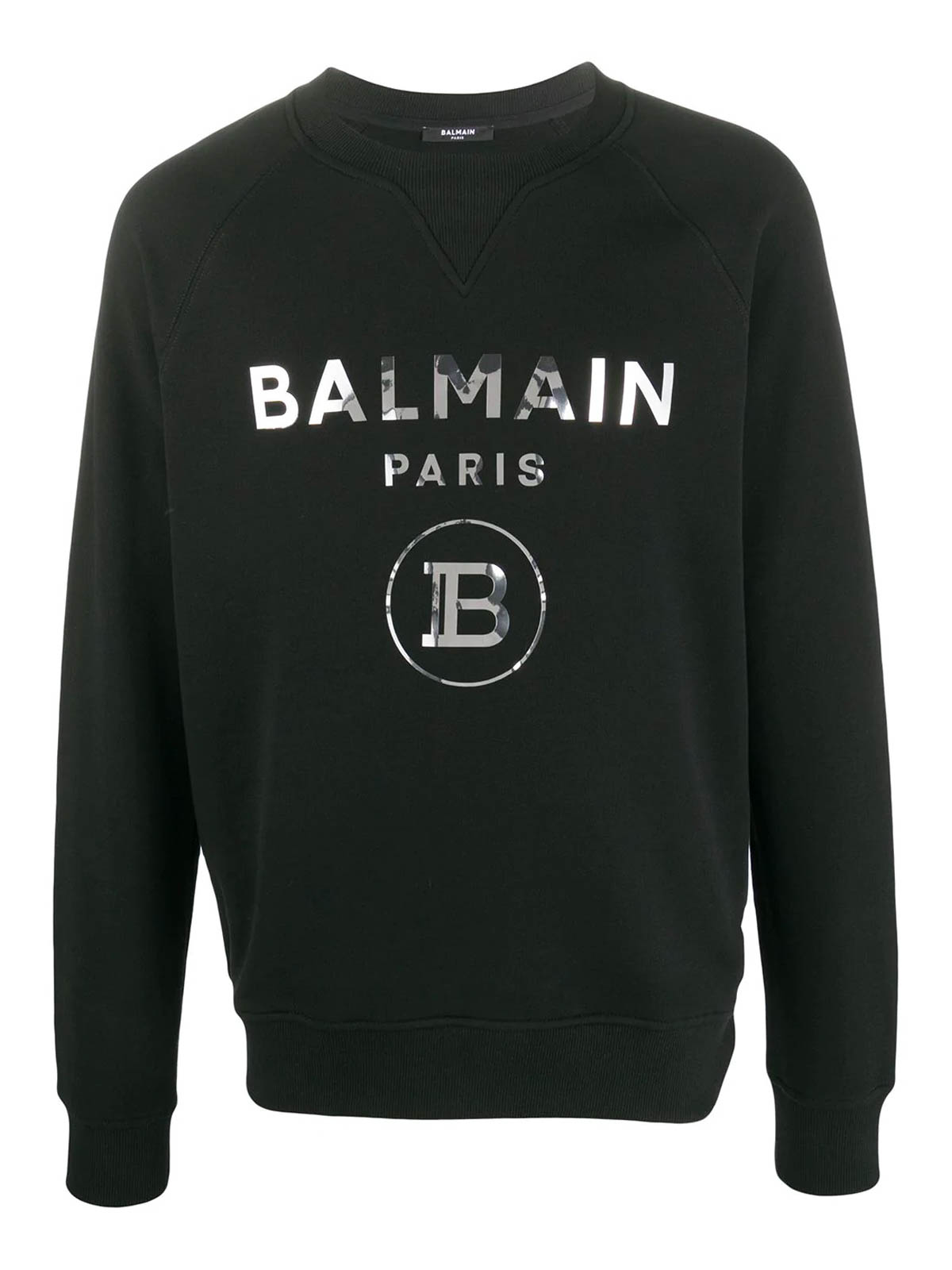 BALMAIN ブラックロゴトレーナー ラグジュアリーレディーススウェット | BALMAIN