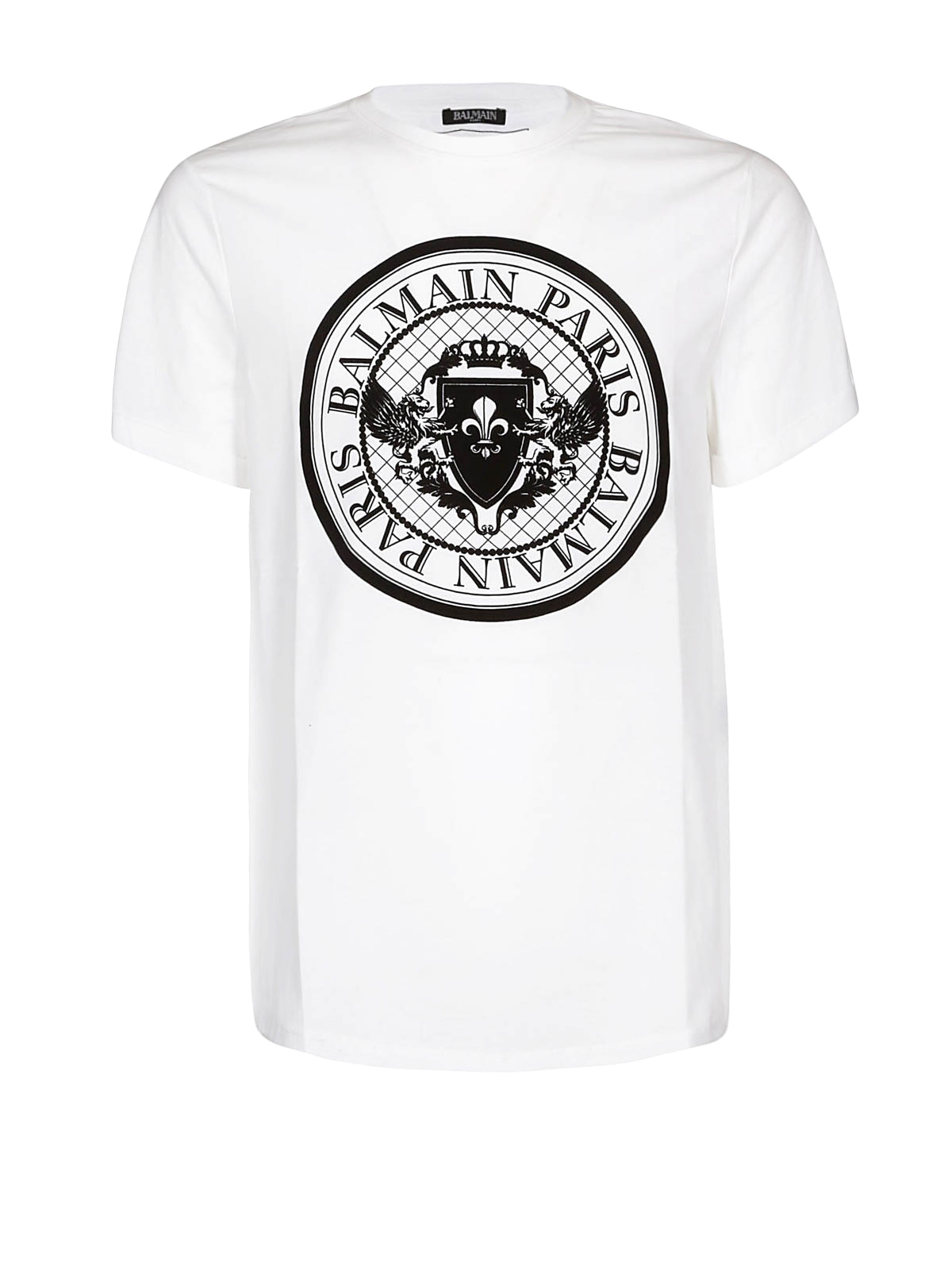 BALMAIN☆Balmain medal刺しゅう入り Tシャツ Balmain シグネチャー刺繍をあしらったTシャツ - Men | BALMAIN