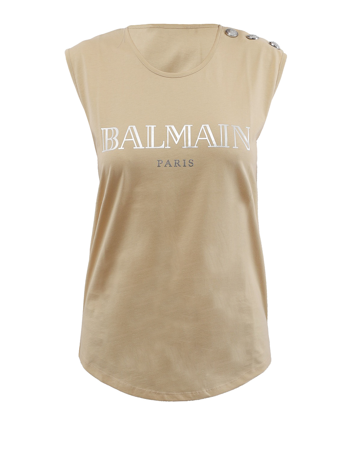 Balmain トップ/タンクトップ - ベージュ|RF11075I042GBG