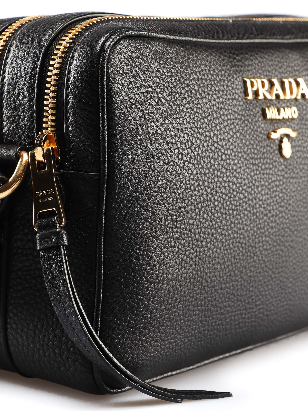 Shoulder bags Prada - Bandoliera black leather bag - 1BH0822BBEVNOM002