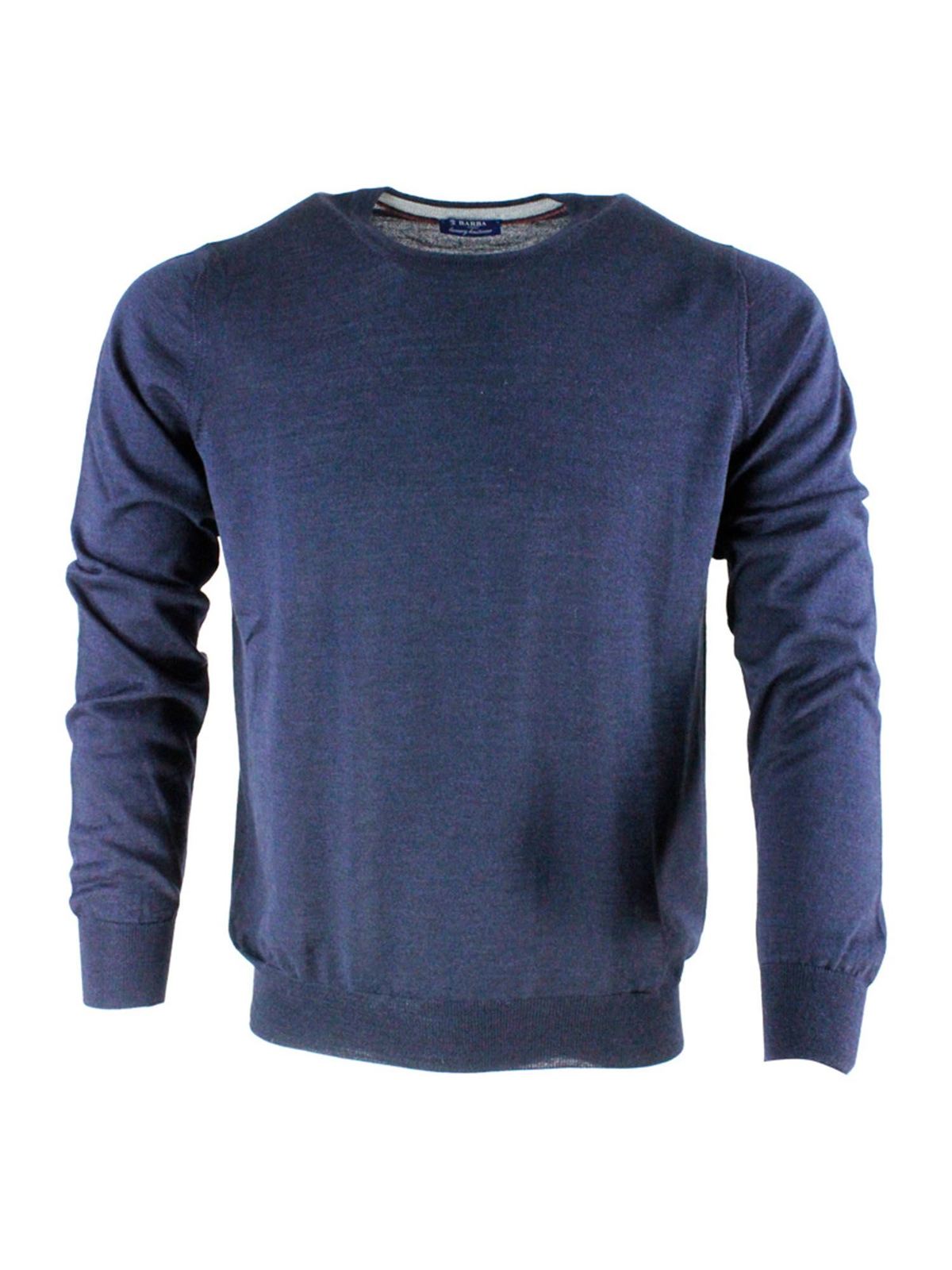 Barba Crewneck Sweater In Blue