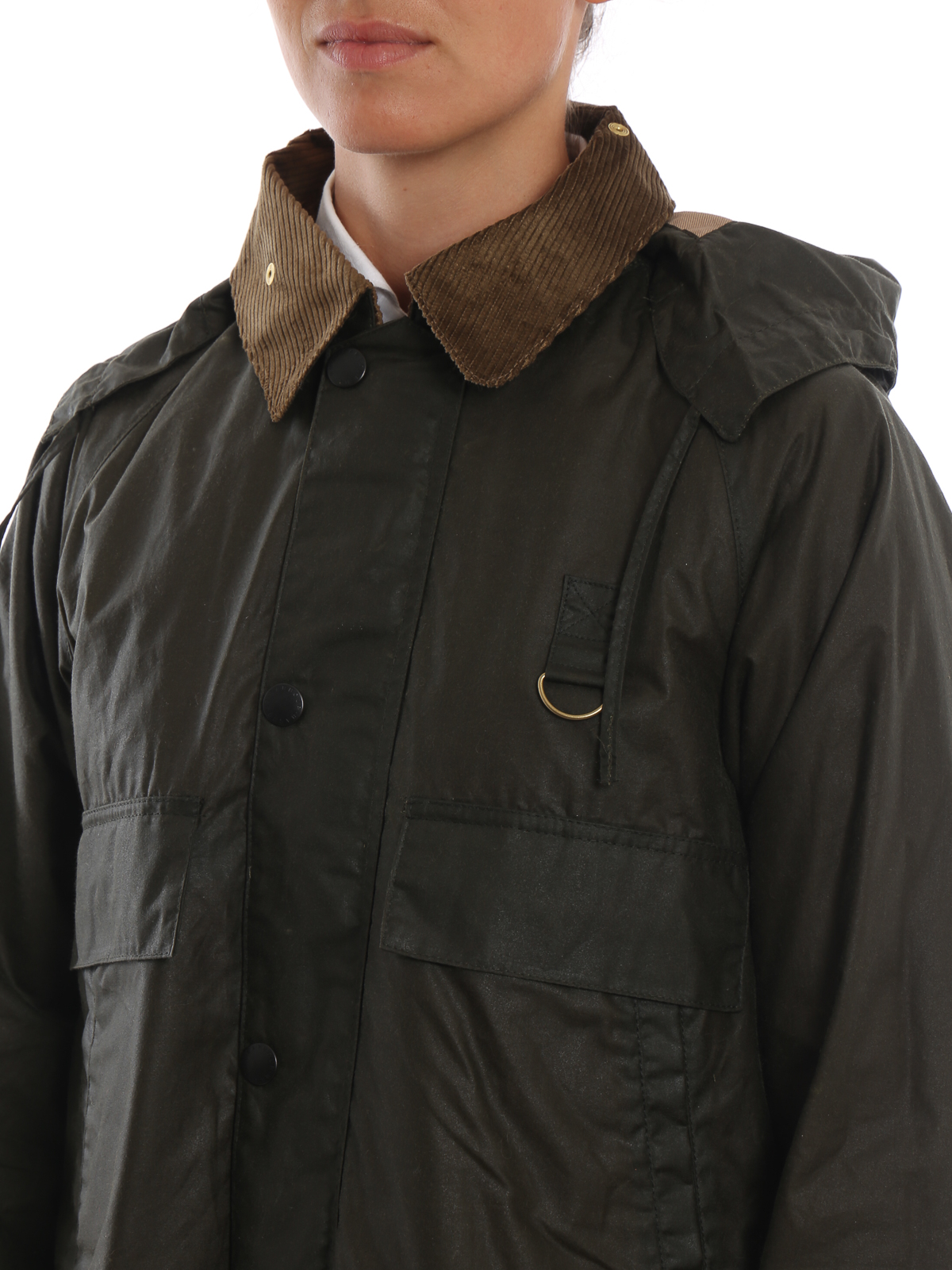 Casual jackets Barbour - Spey waxed cotton cropped jacket