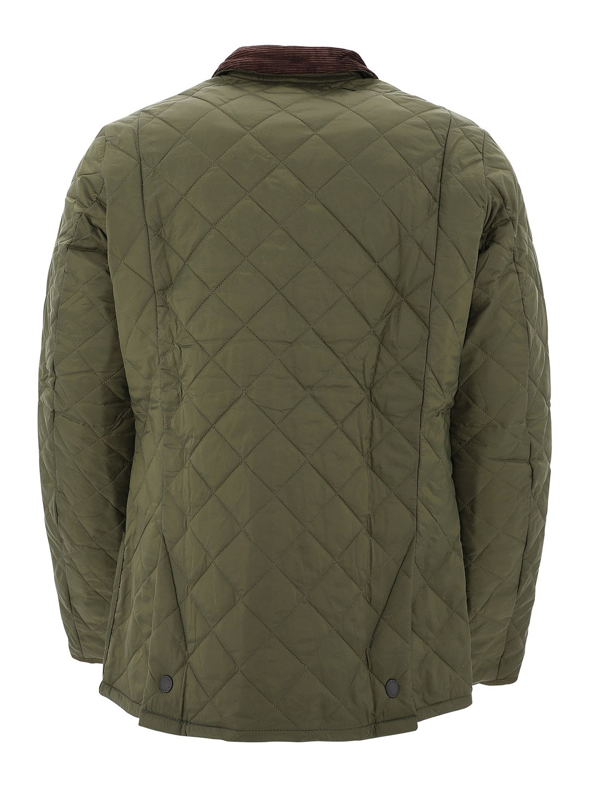 Shop Barbour Liddesdale Quilted Nylon Jacket In Verde Oscuro