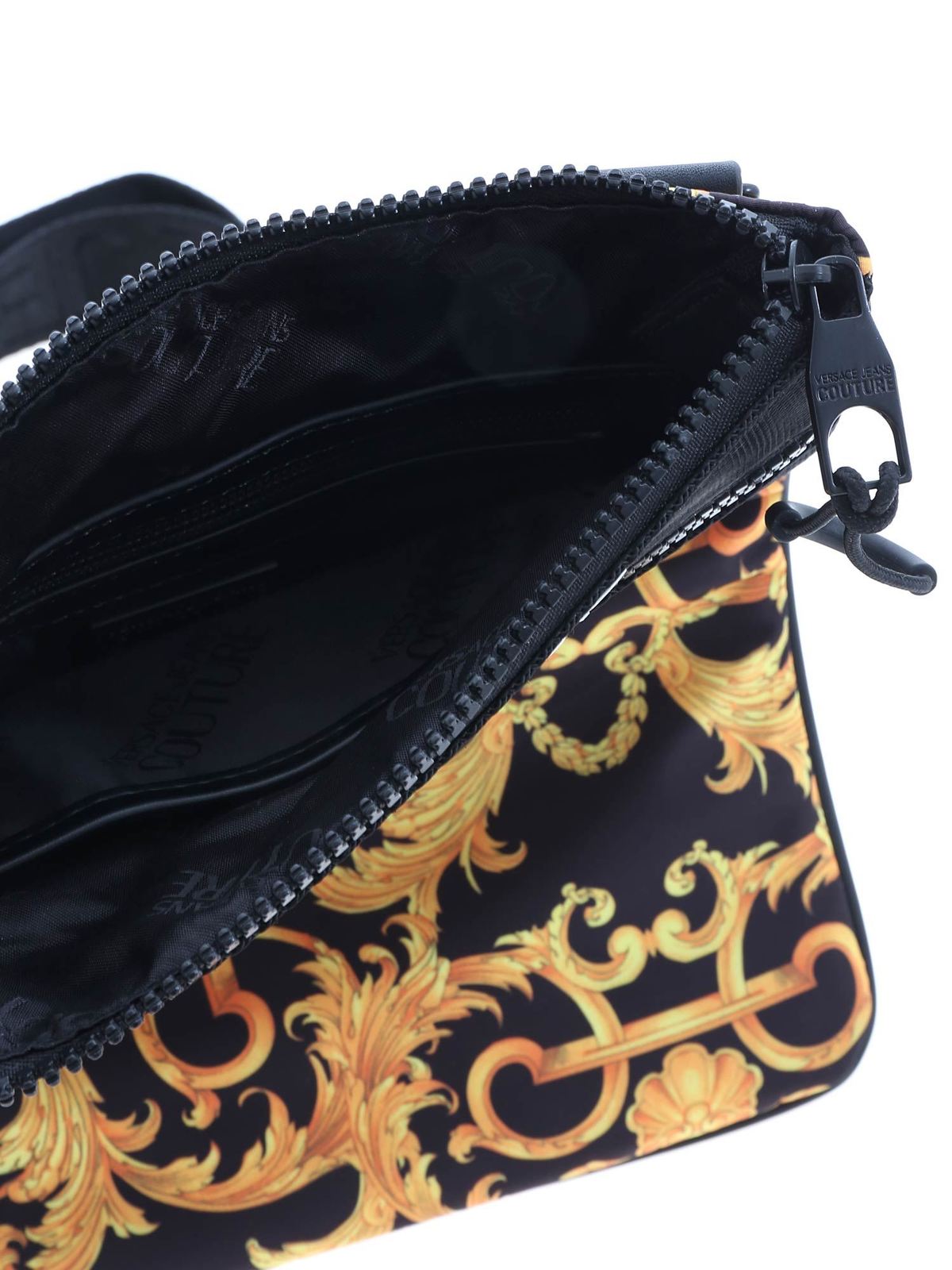 Versace Baroque-Pattern Print Crossbody Bag