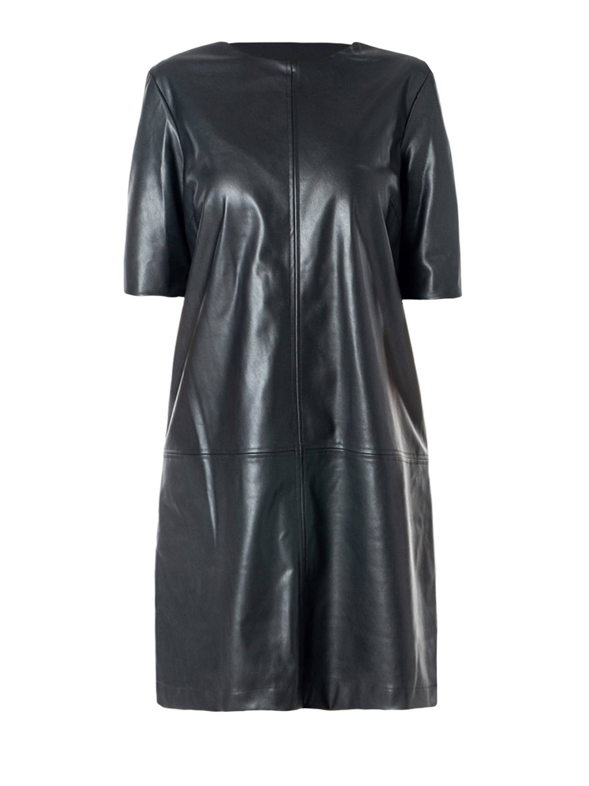 t shirt dress fashion Hailee Dress in Italian Leather main image 1