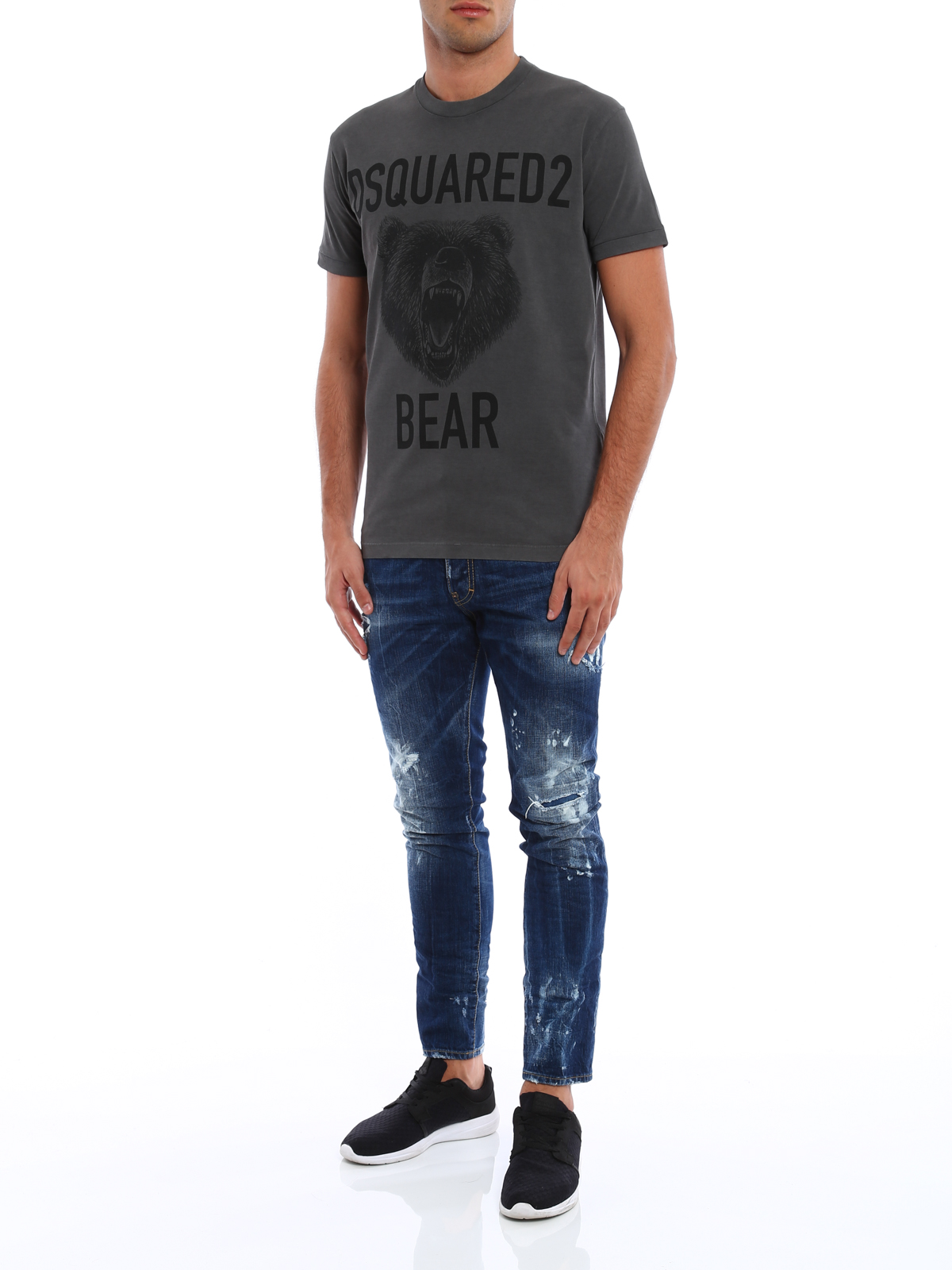 Dsquared2 Bear print cotton T-shirt - Men|S74GD0289S20694816