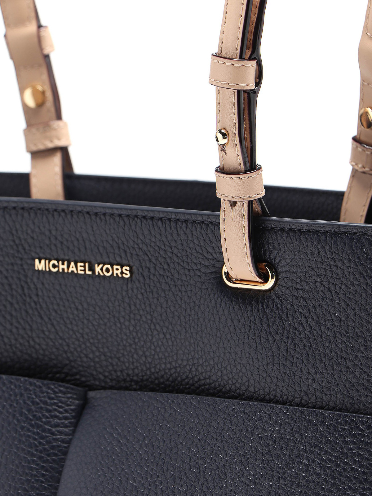  Michael Kors Bedford Medium Pebbled Leather Tote Bag
