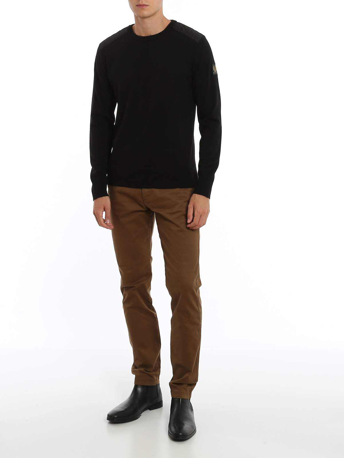 Crew necks Belstaff Kerrigan wool sweater 71130284K67A03190000