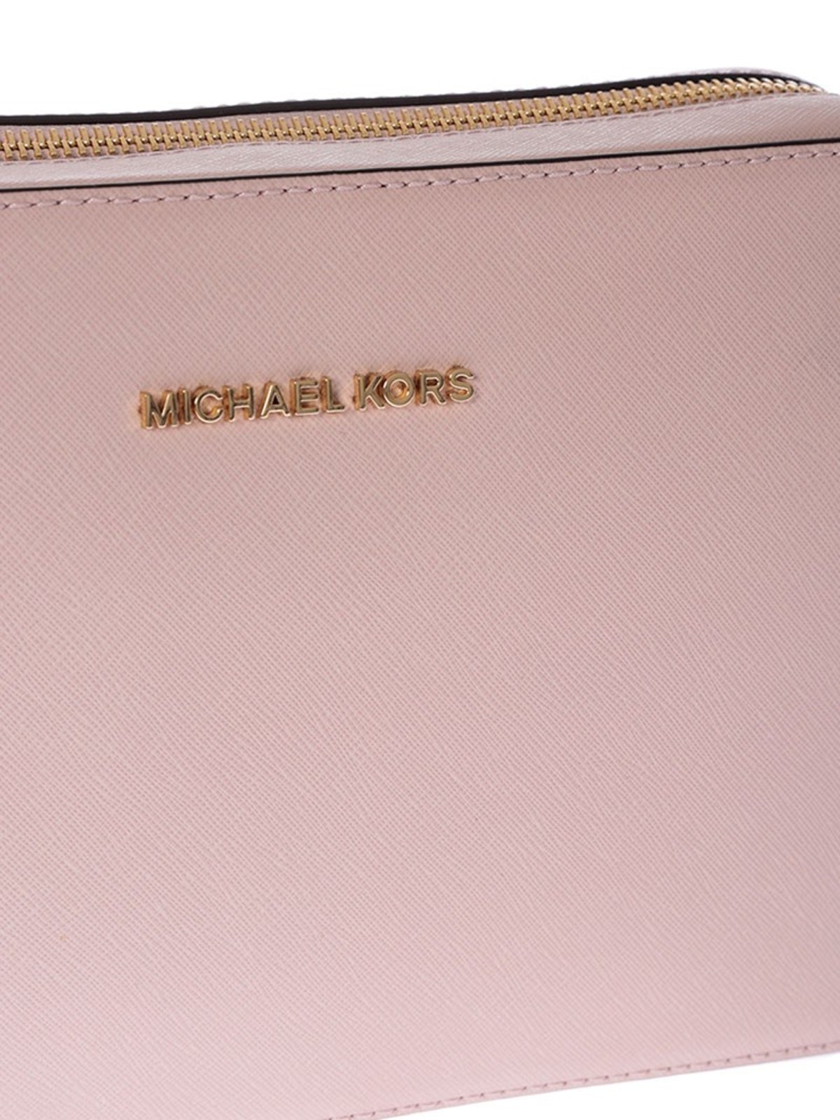 Michael Kors Jet Set Travel Saffiano Crossbody Pastel Pink