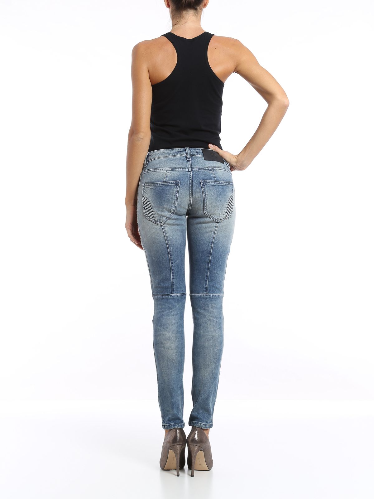 Pidgin gevinst grøntsager Skinny jeans Pierre Balmain - Biker jeans - FP5358JJ362705