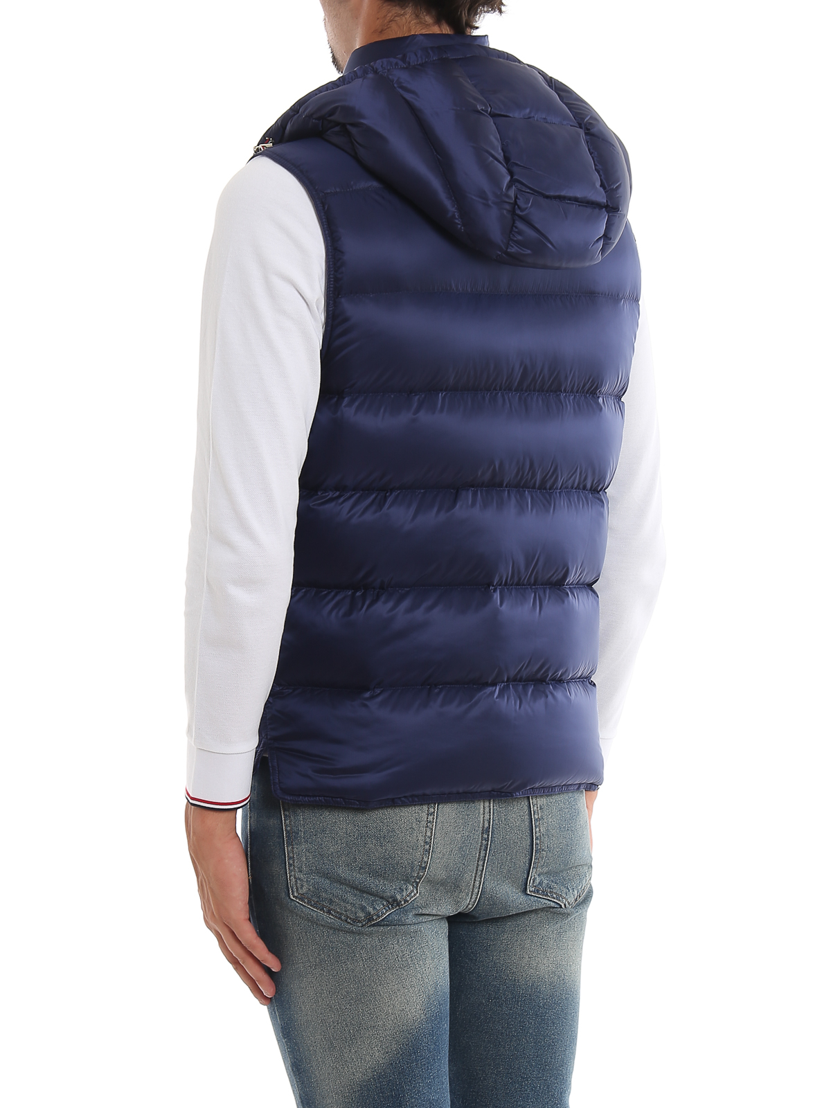 Moncler Billecart blue sleeveless puffer jacket E20914338649C008474H