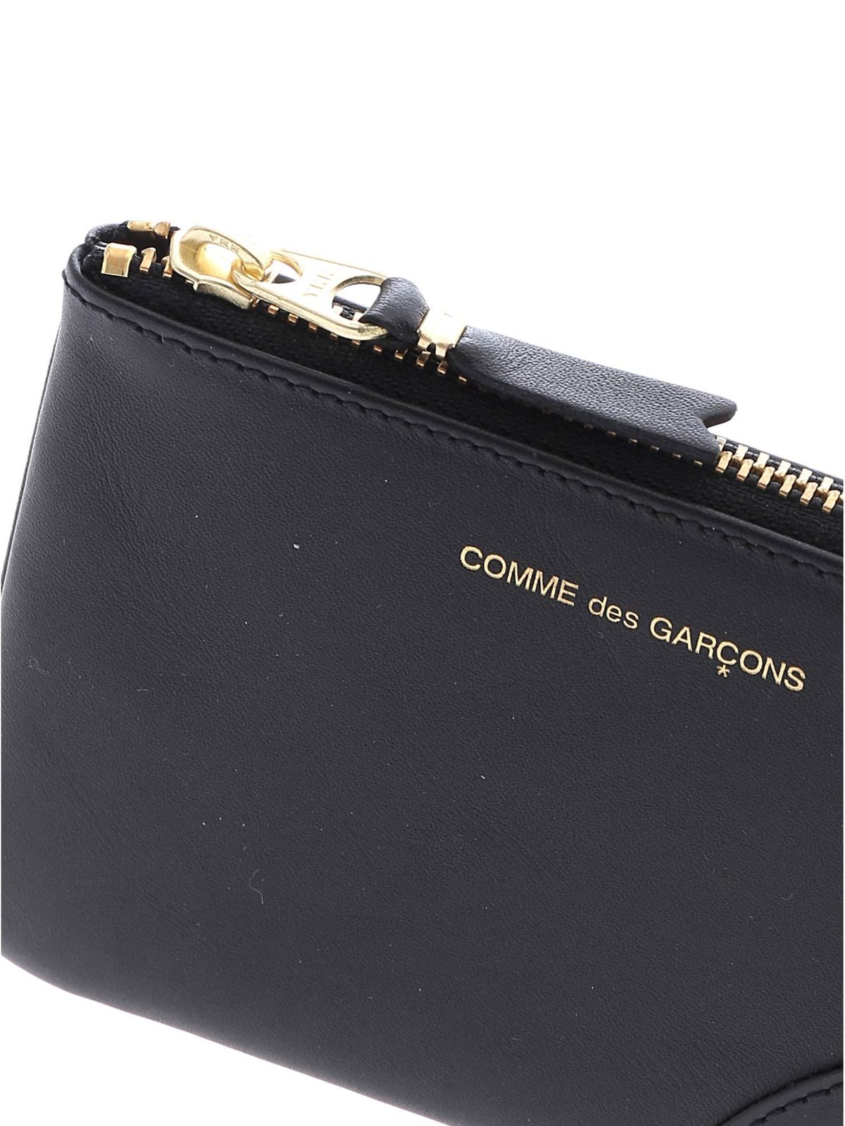 Comme Des Garçons Wallet - Black Arecalf wallet - SA8100BLACK