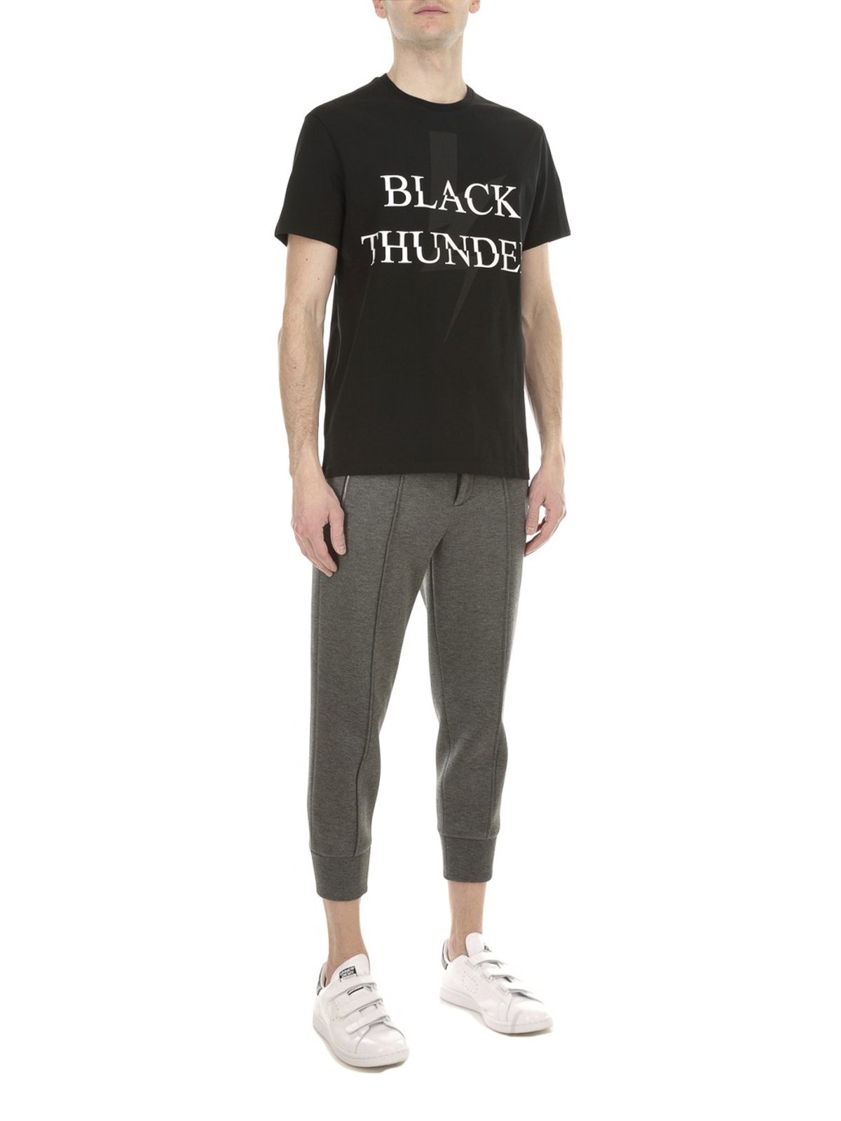 トップス NeIL Barrett Neil Barrett Black Hybrid Tattoo Sculpture 02 Sweatshirt