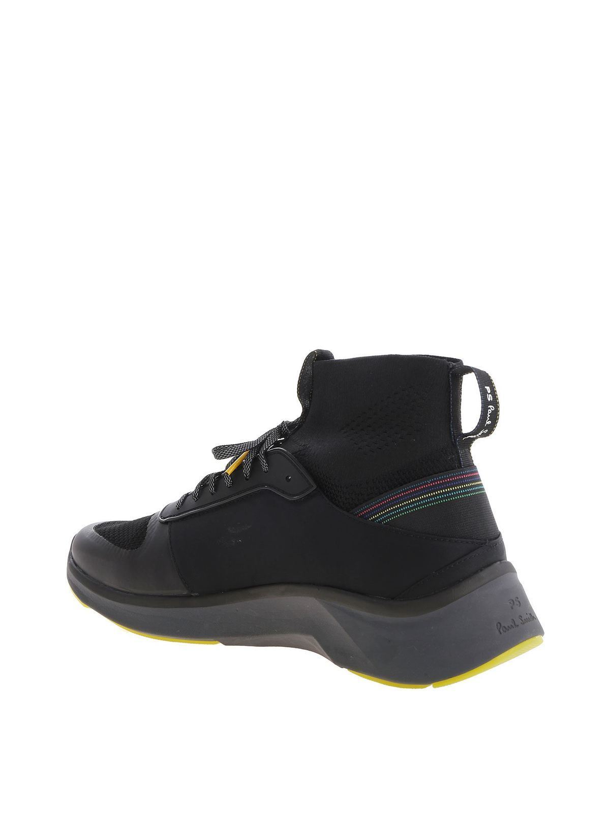 Shop Ps By Paul Smith Black "zookie Sock" Sneakers In Negro