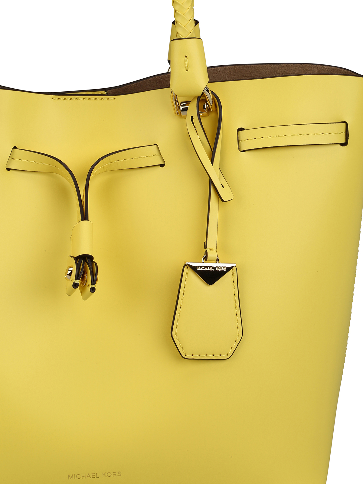 Bucket bags Michael Kors  Blakely yellow leather medium bucket bag   30H8TZLM2L708
