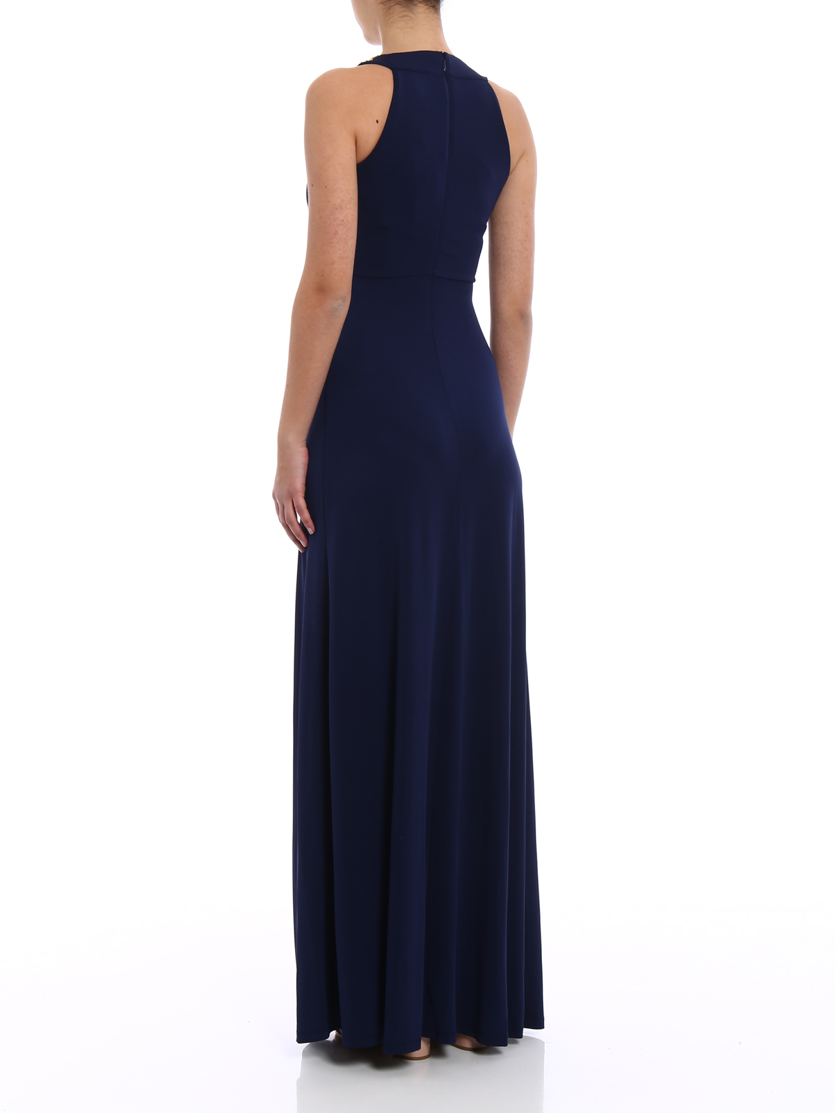 Michael Kors Pleated Tank Maxi Dress in Navy  UFO No More