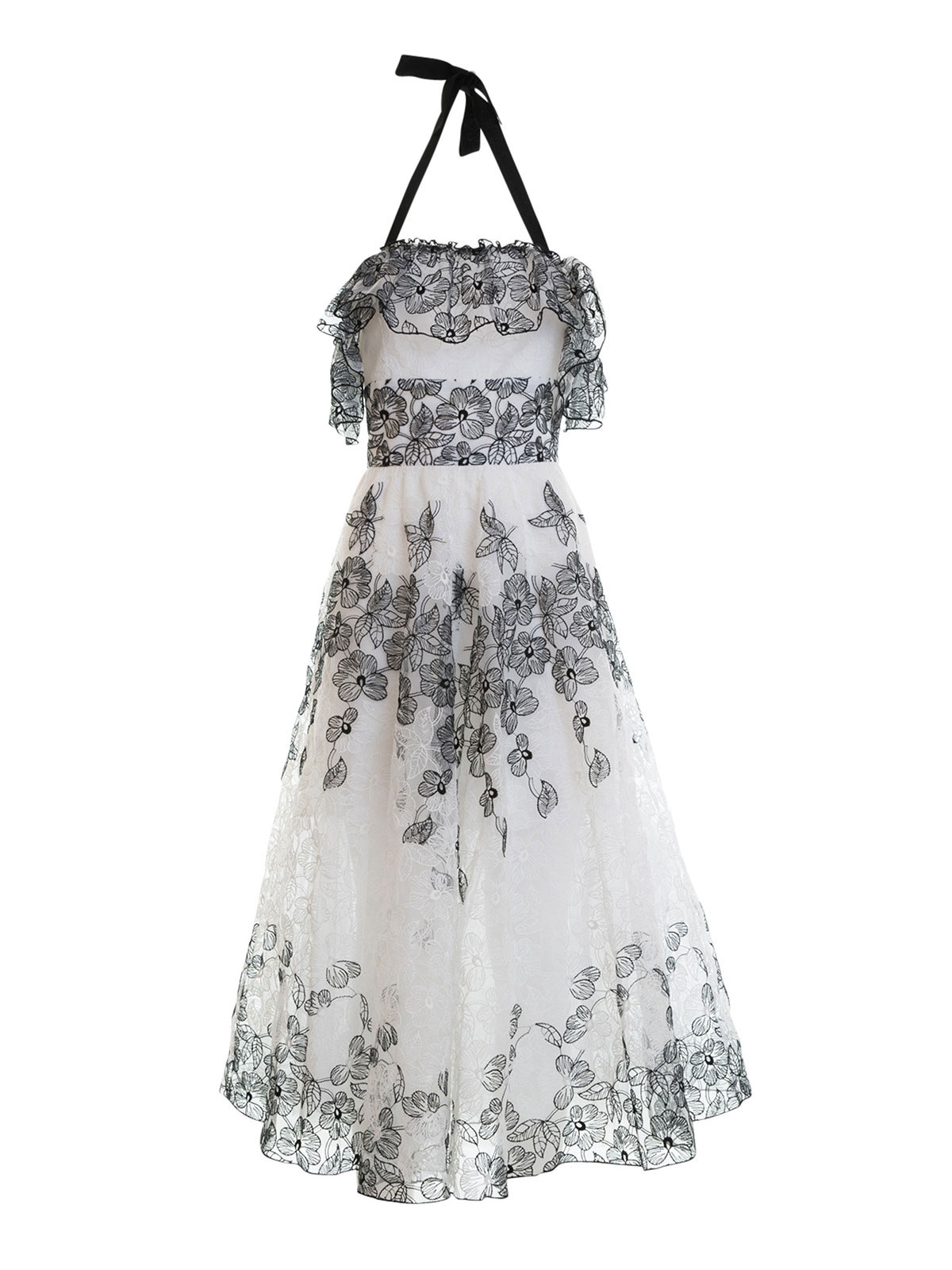 chinese dress ladies Blugirl 2007SS White Eyelet Babydoll Dress  Sous Les Fleurs