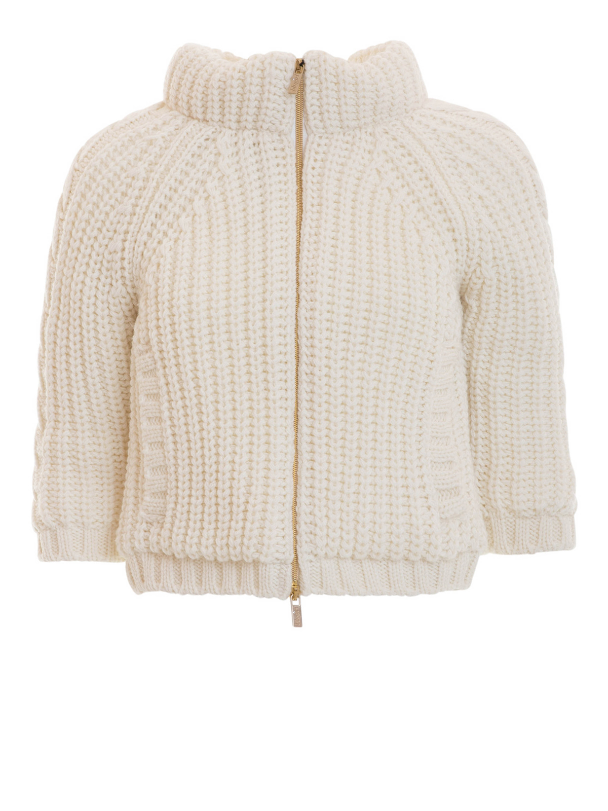 Blugirl Knitted crop jacket - ホワイト|254598 | THEBS