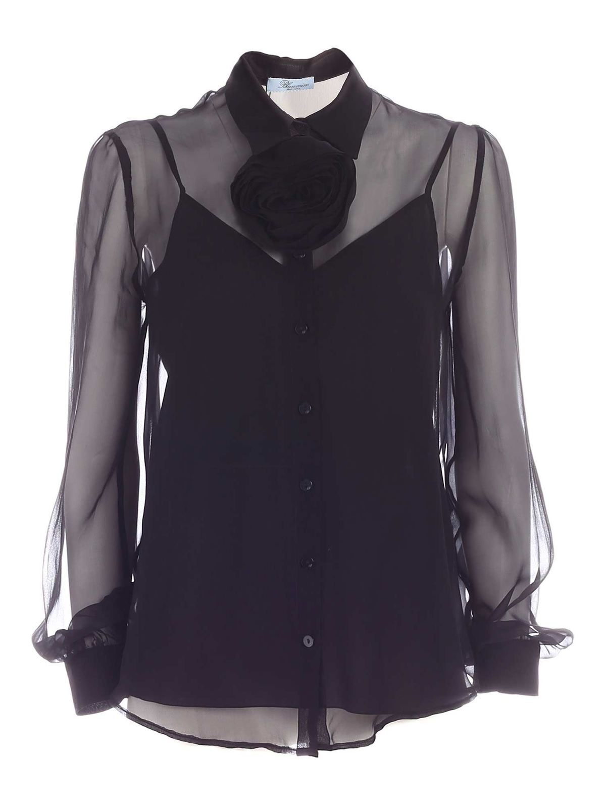 Blumarine シャツ - 黒 - ブラック|23505140 | THEBS