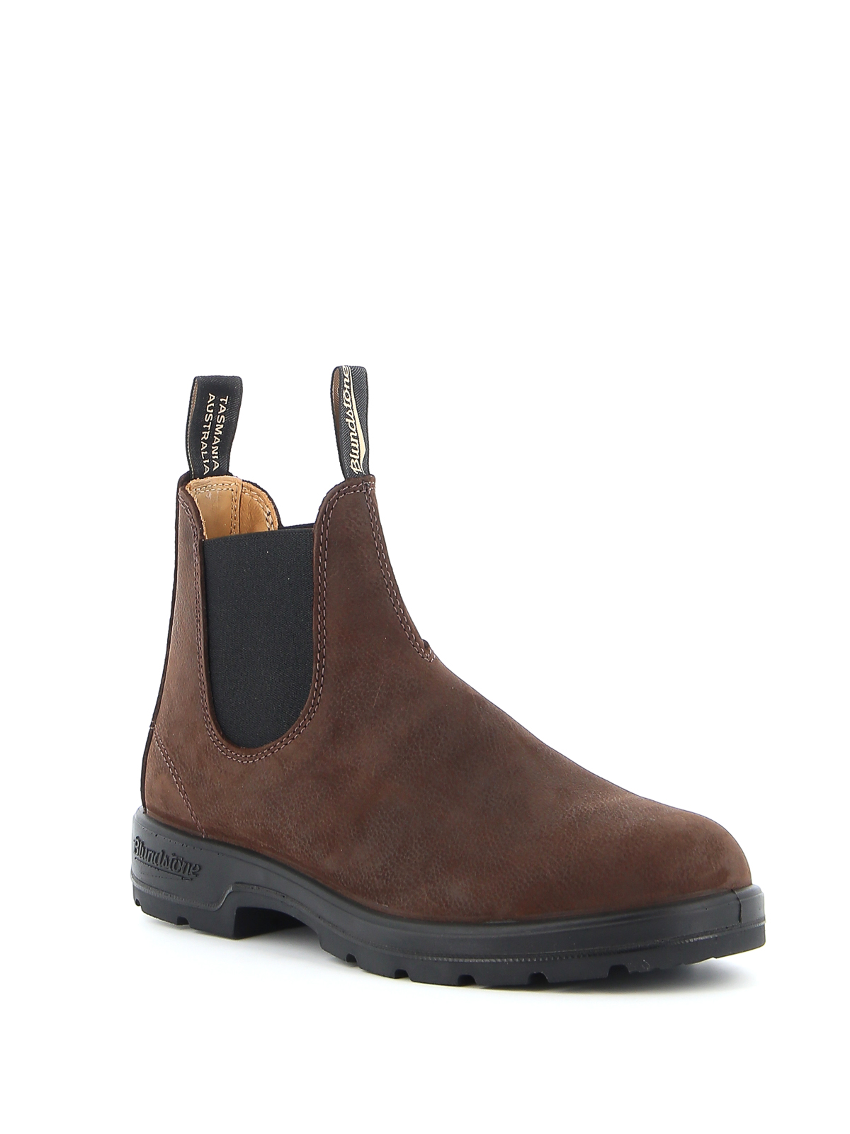 Shop Blundstone Nubuk Chelsea Boots In Brown