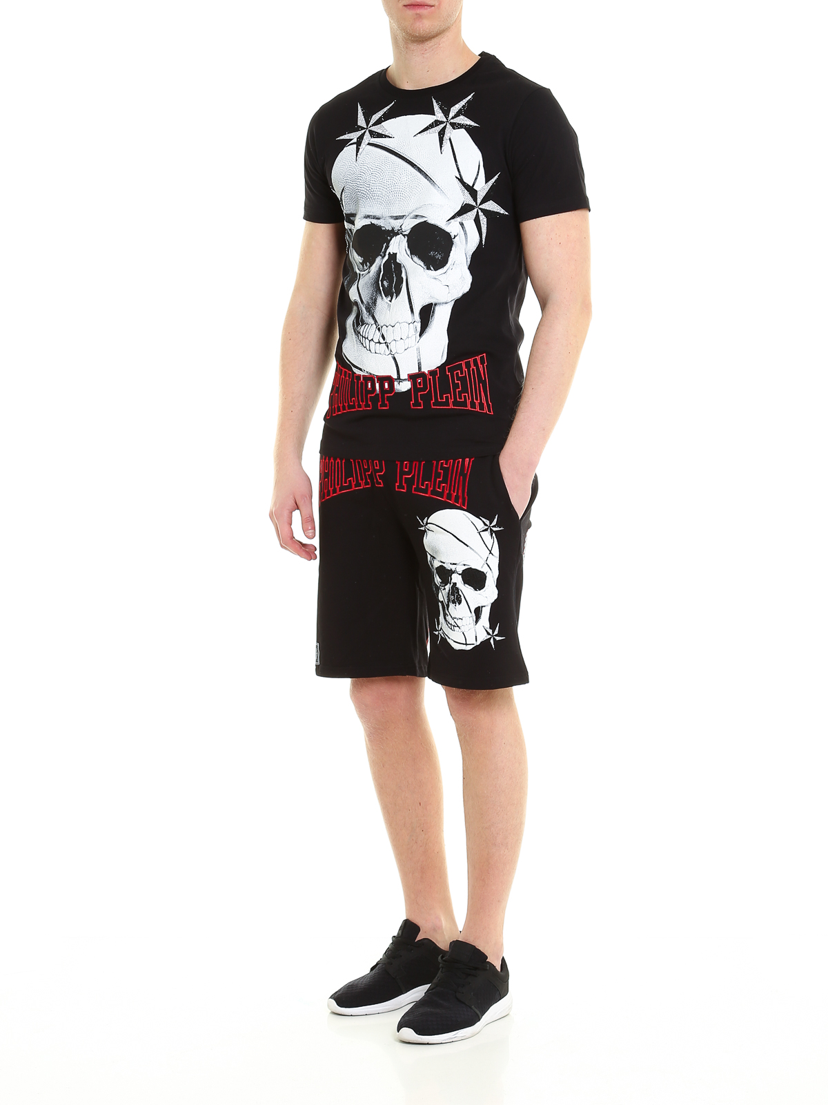 Tシャツ・カットソー Philipp Plein Short Sleeve Patches T-Shirt PHILIPP PLEIN X PLAYBOY ROUND NECK SHORT SLEEVE T-SHIRT *NEW