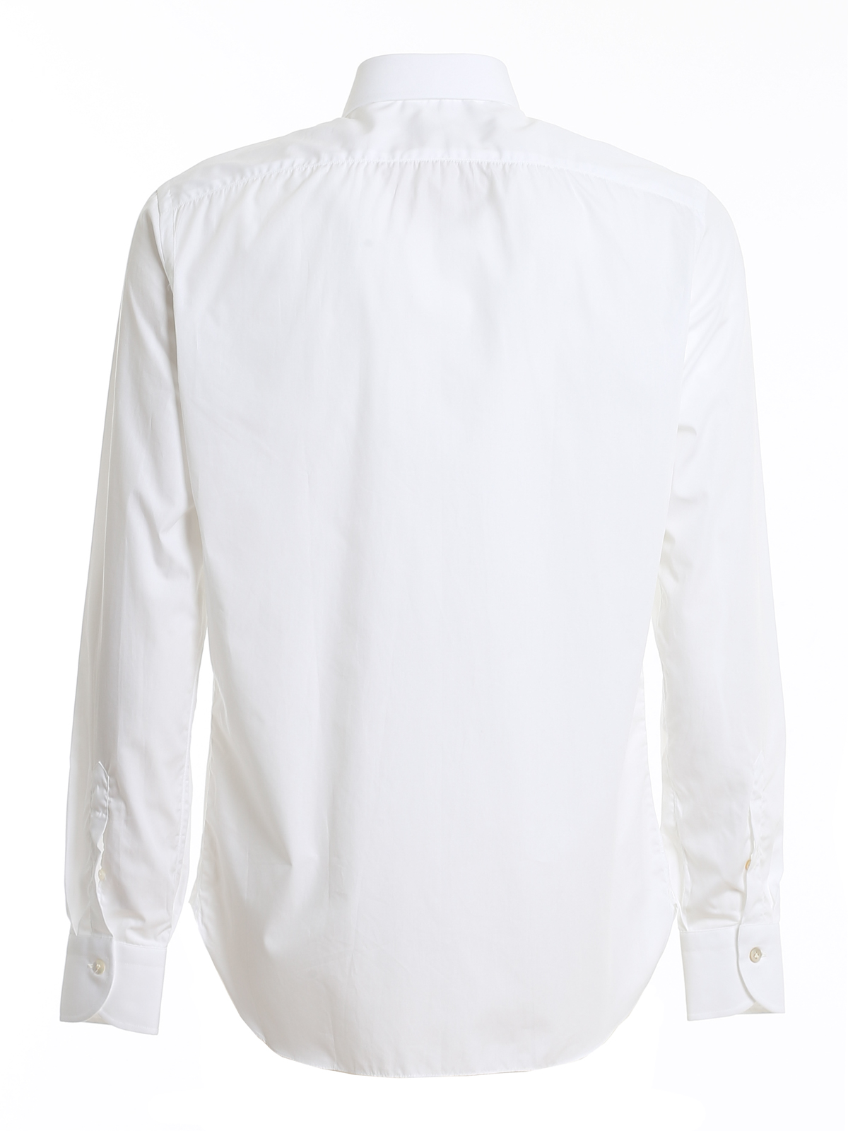 Shop Borriello Napoli Cotton Shirt In Blanco