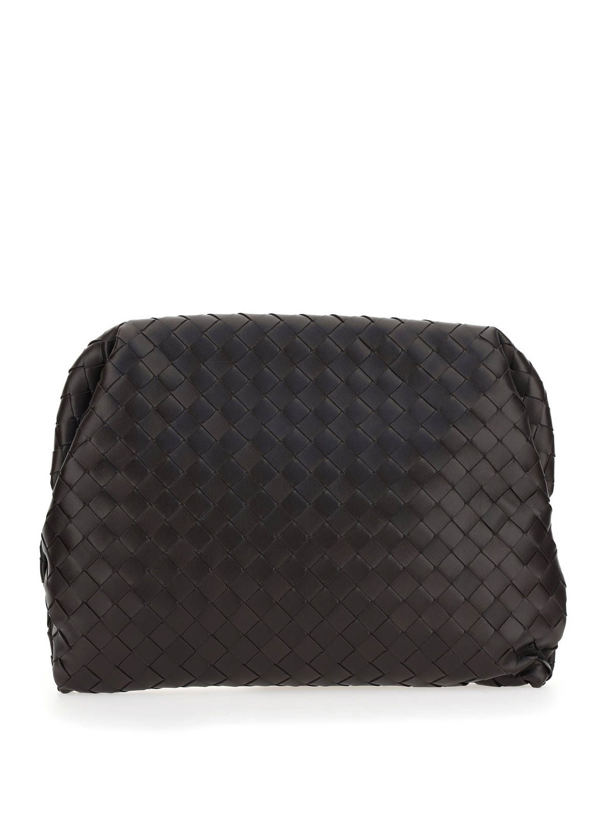Bottega Veneta クラッチバッグ - ダークブラウン|643076VCPP02145