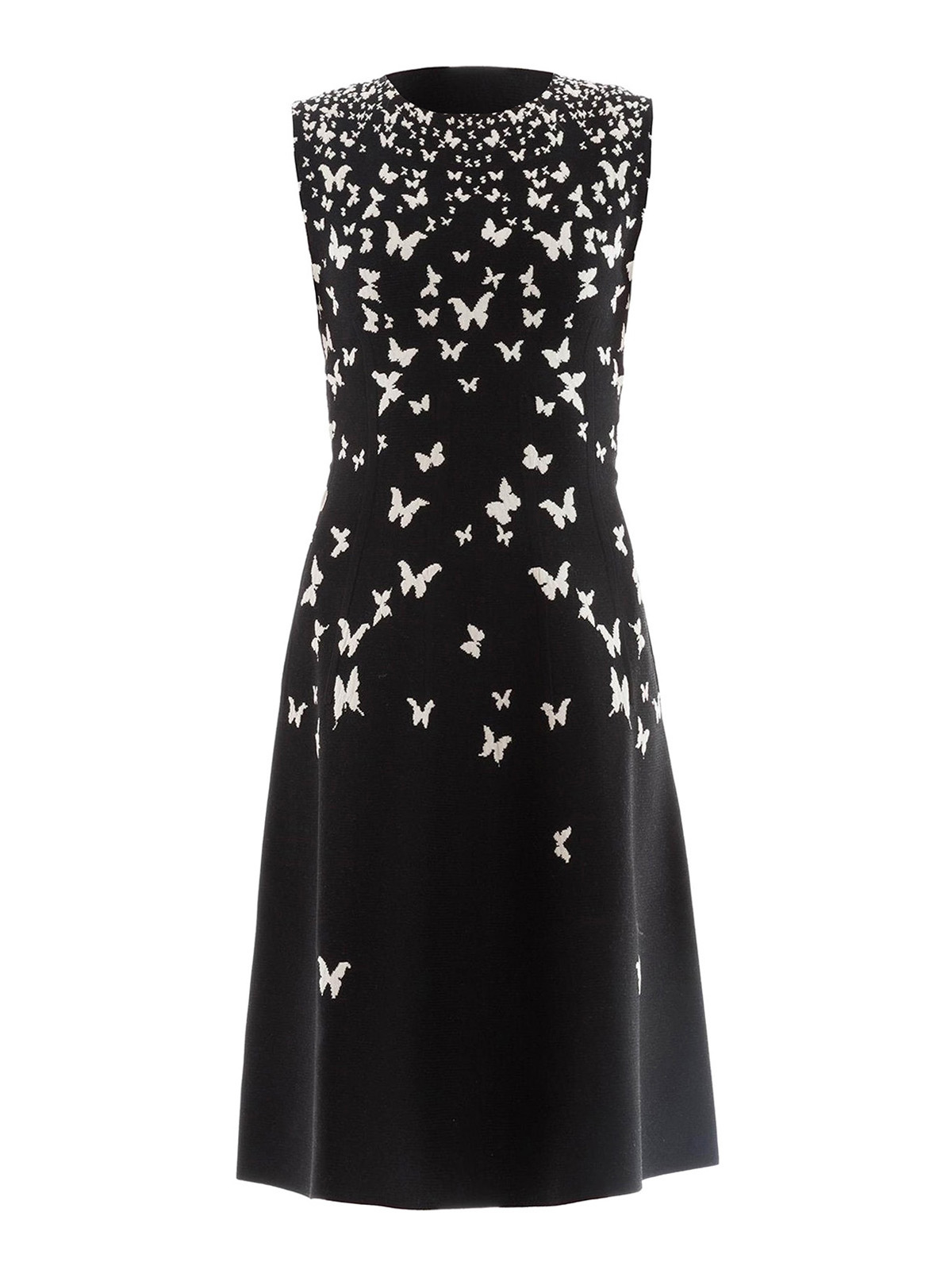 Bottega Veneta Printed wool blend dress - Black