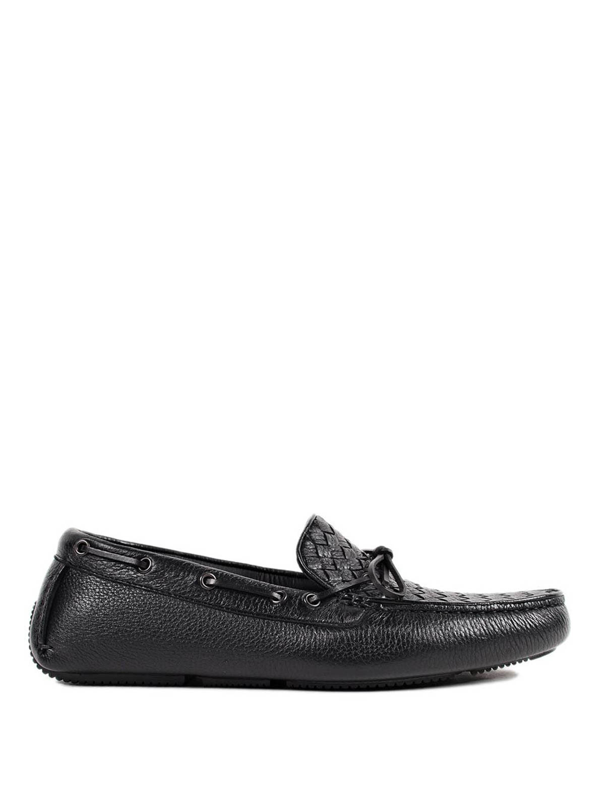 Bottega Veneta Black Woven Men\'s Loafers Bottega Veneta Men main image 4