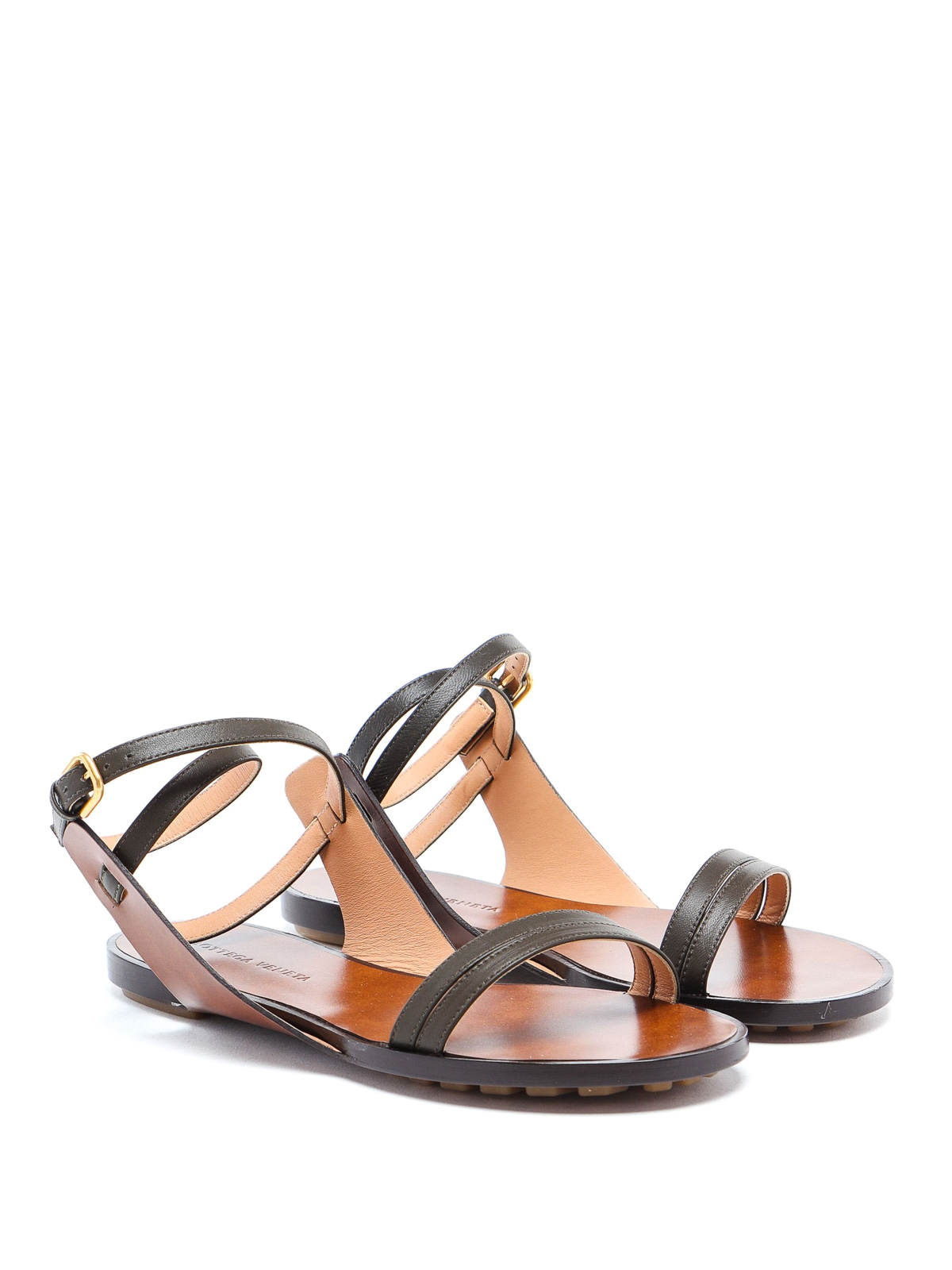 Sandals Bottega Veneta Dream leather flat sandals 578323VBPA03347
