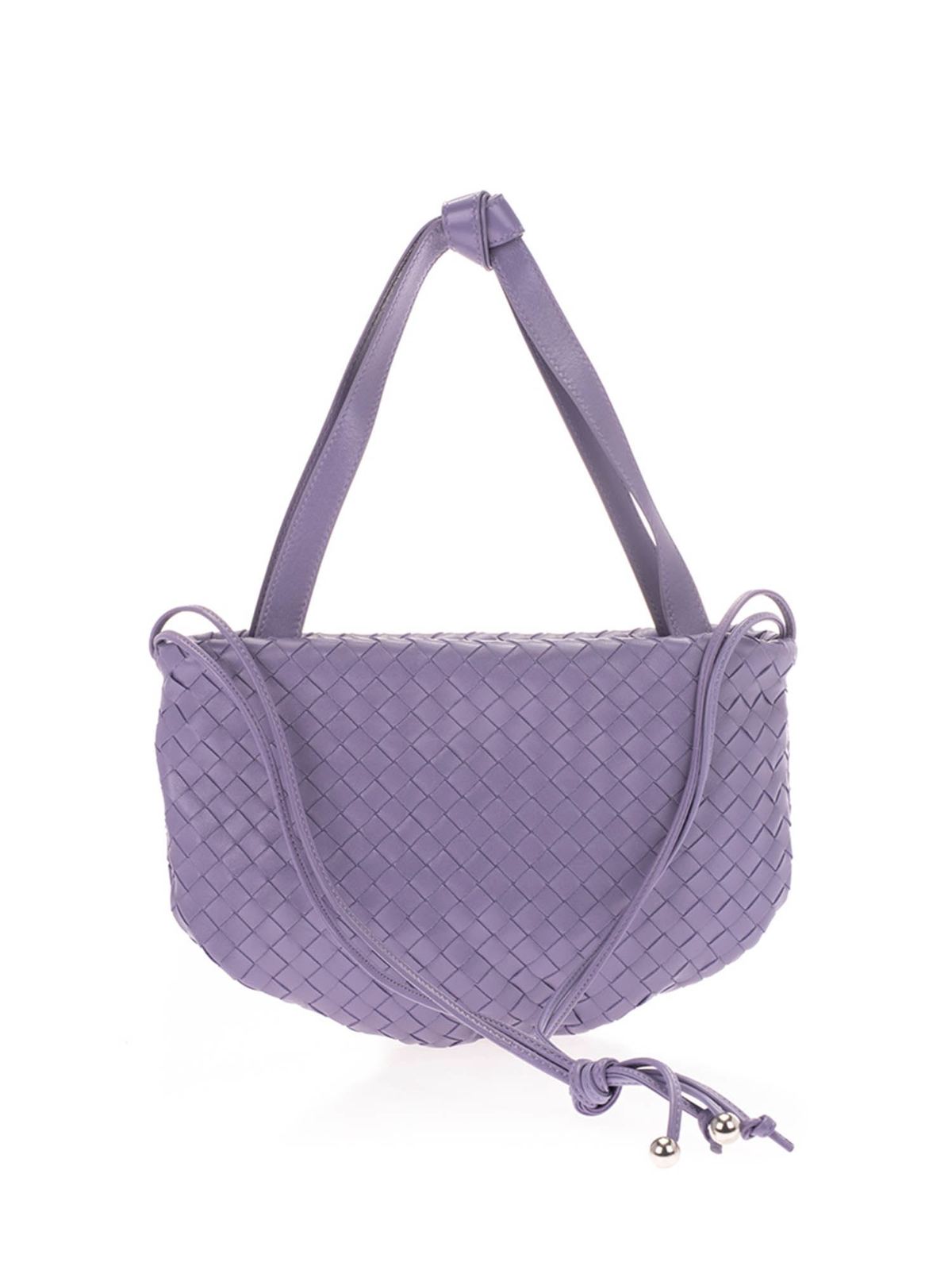 Bottega Veneta, Bags, Bv Shoulder Bag Purple Silver Chain