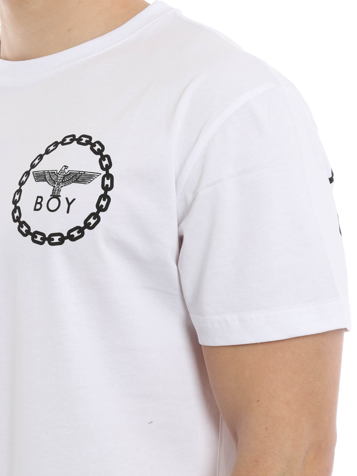 T-shirts Boy London - Printed T-shirt - EAGLEBACKPRINTTEEWHITEBLK