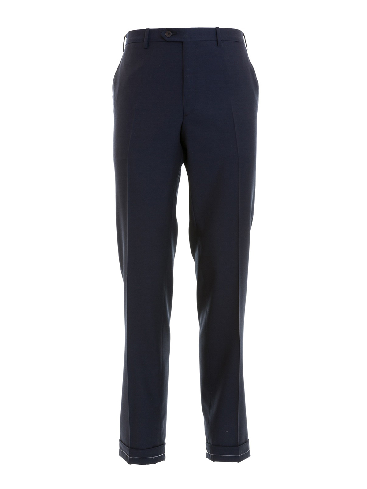 Brioni Blue Wool Tailored Trousers In Azul