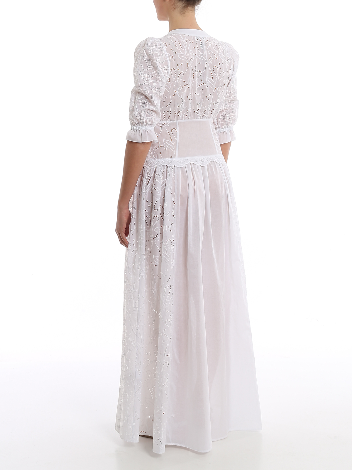 chinese dress ladies Maisone Broderie Maxi Dress | White | Womens