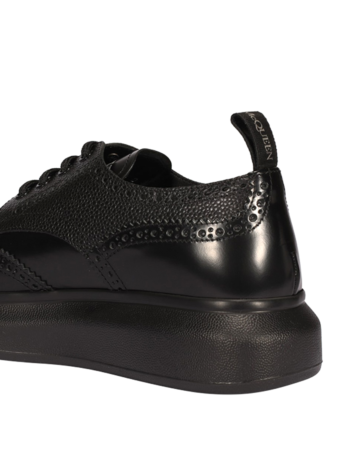 Shop Alexander Mcqueen Zapatos Con Cordones - Negro