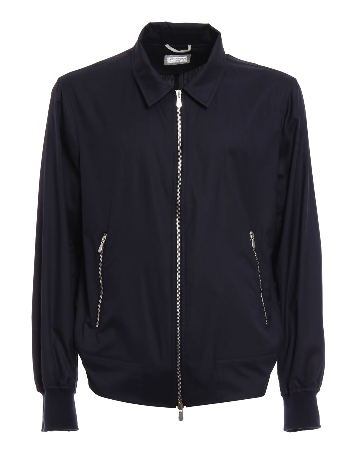 Brunello Cucinelli Wool and silk bomber jacket | MH4626407C5485