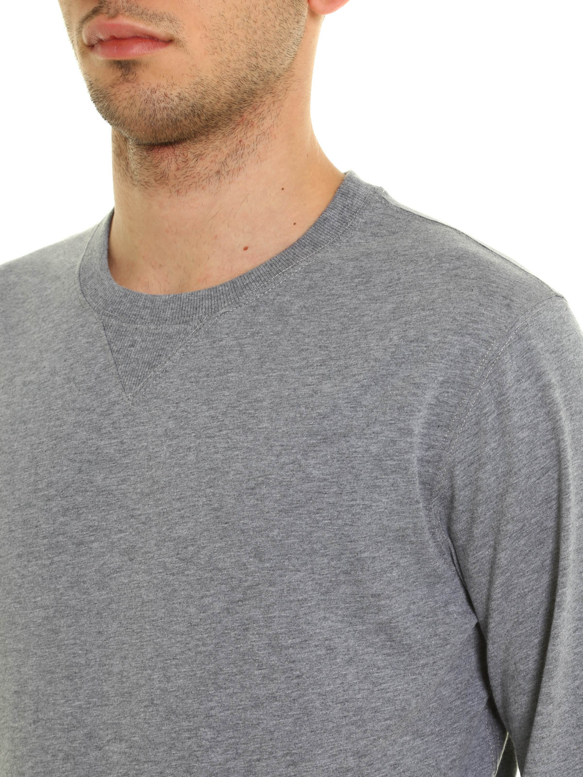 BRUNELLO CUCINELLI グレー 長袖Tシャツ BRUNELLO CUCINELLI（Tシャツ