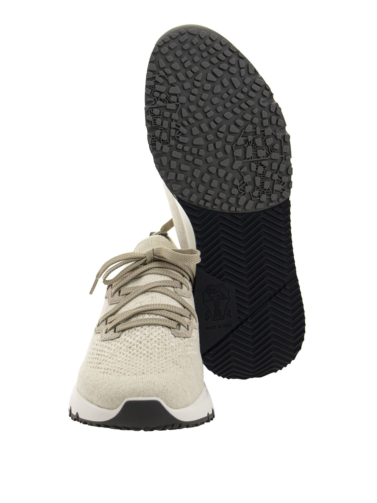 Trainers Brunello Cucinelli - Cotton knit sneakers - MZUKISO250CW751