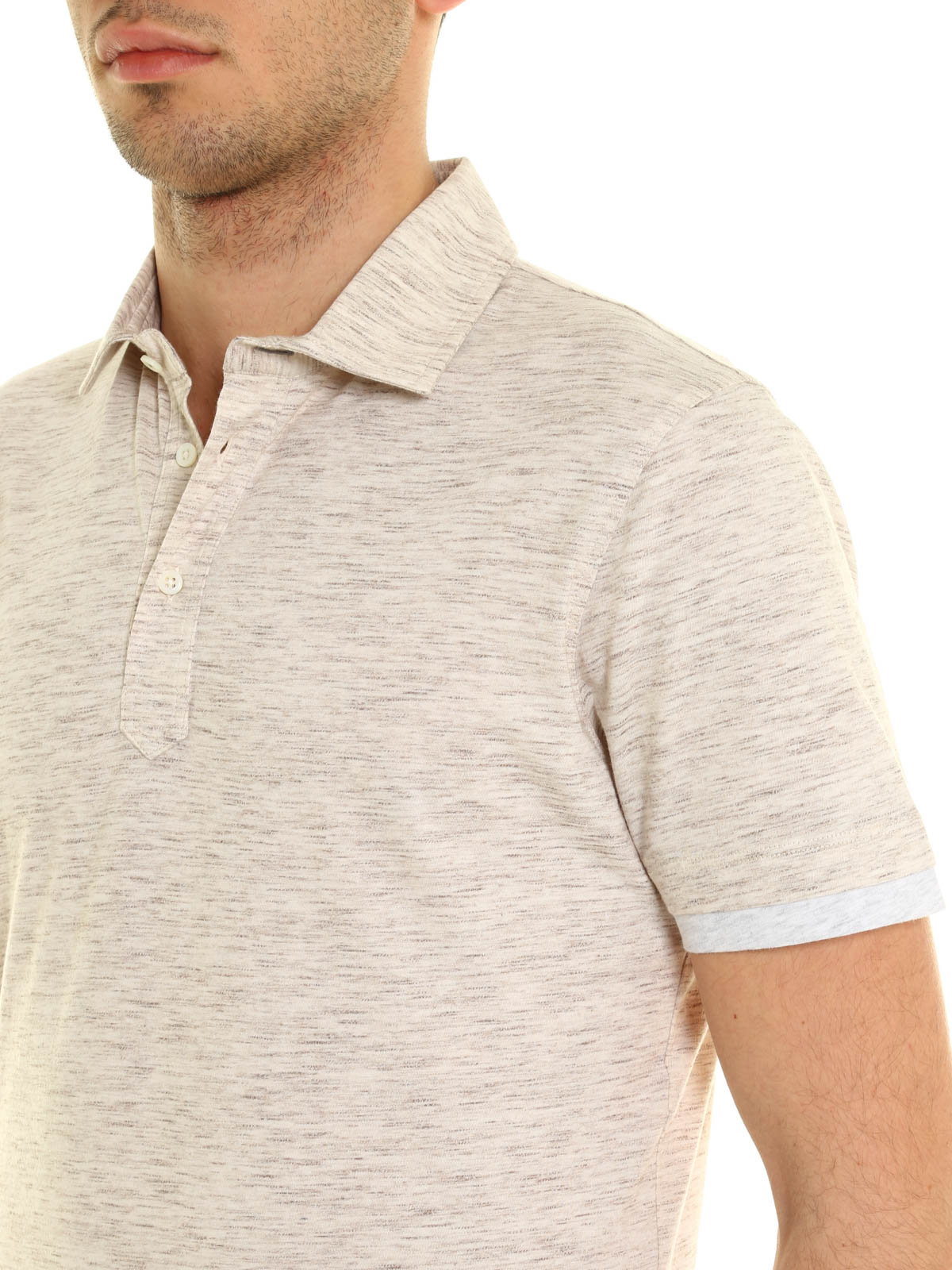 BRUNELLO CUCINELLI　ポロシャツ　ベージュ　綿100%　上90 BRUNELLO CUCINELLI ポロシャツ ベージュ 綿100% 上90 楽天市場