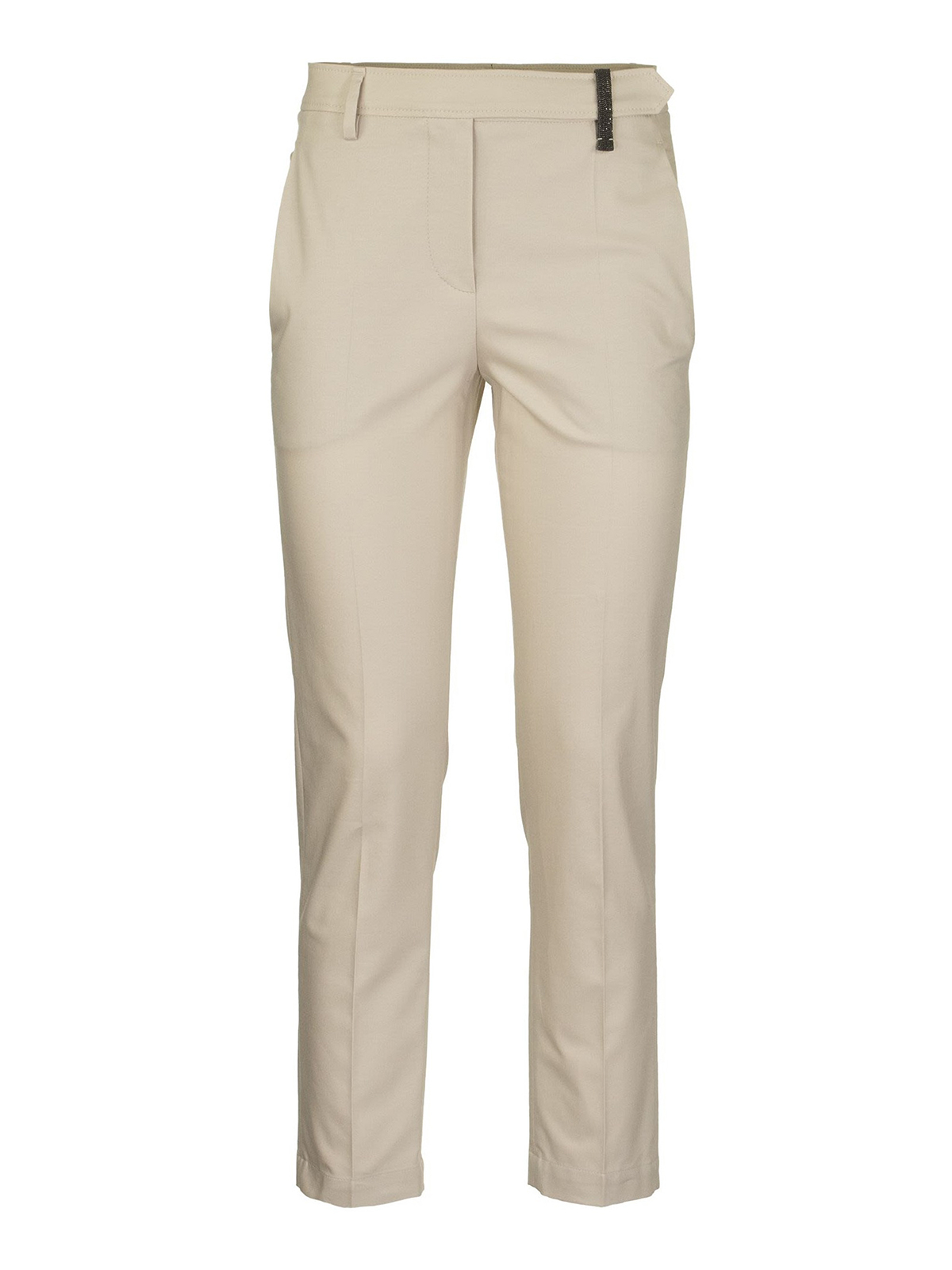 Brunello Cucinelli Stretch cotton twill cigarette trousers|M0F70P6572C2430