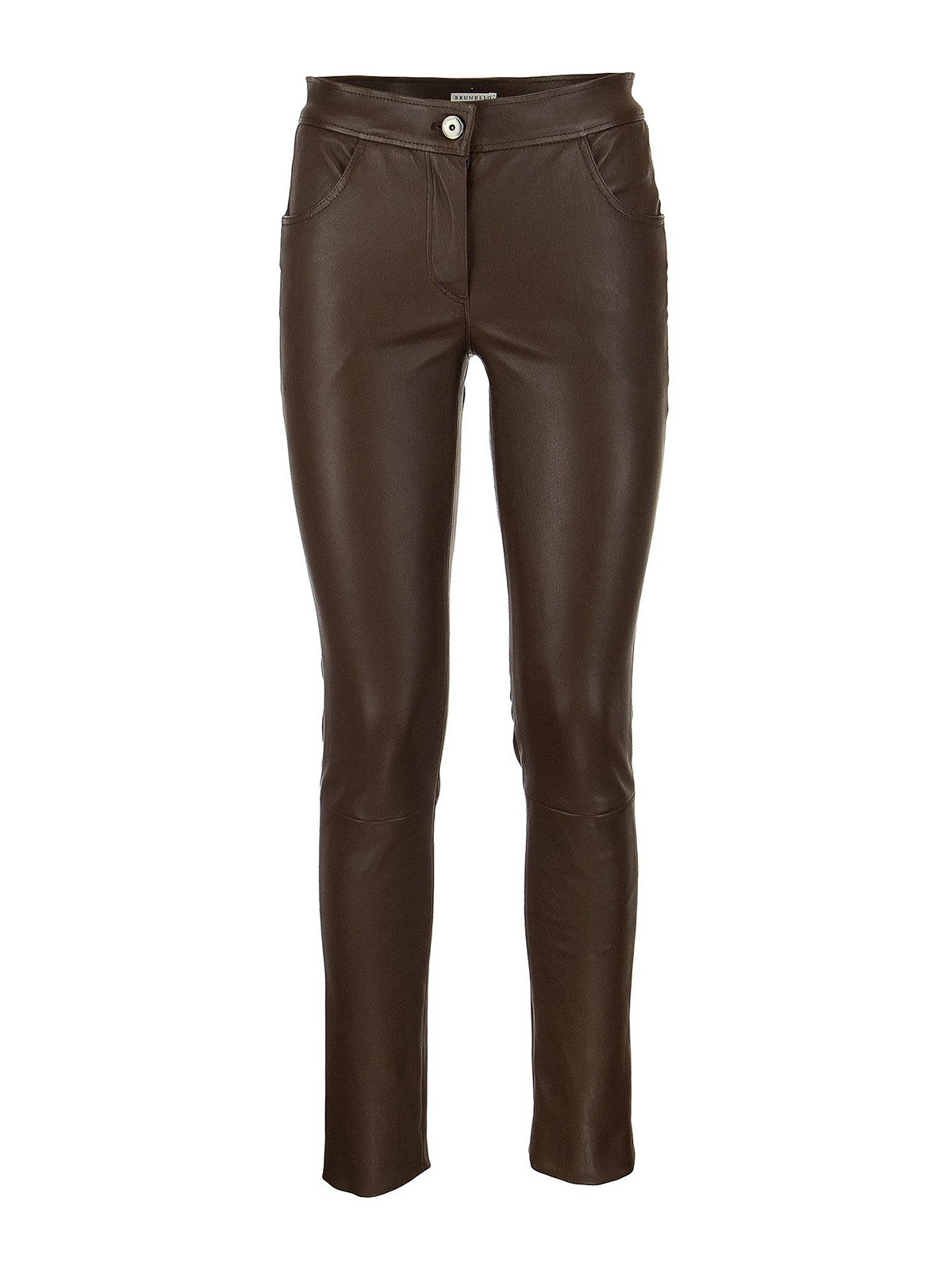 L'AGENCE Ginny High Rise Back Zip Pants in Noir Coated – CoatTails