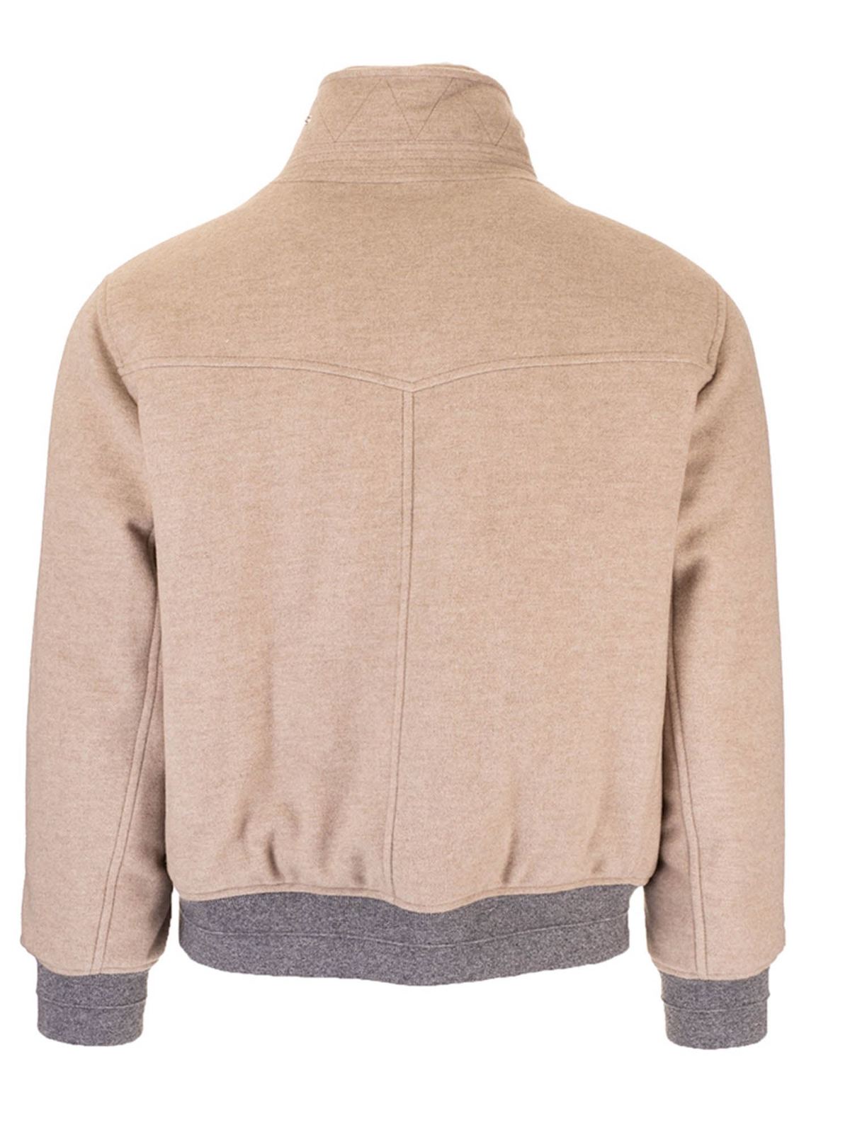 Brunello Cucinelli Short cashmere jacket in beige
