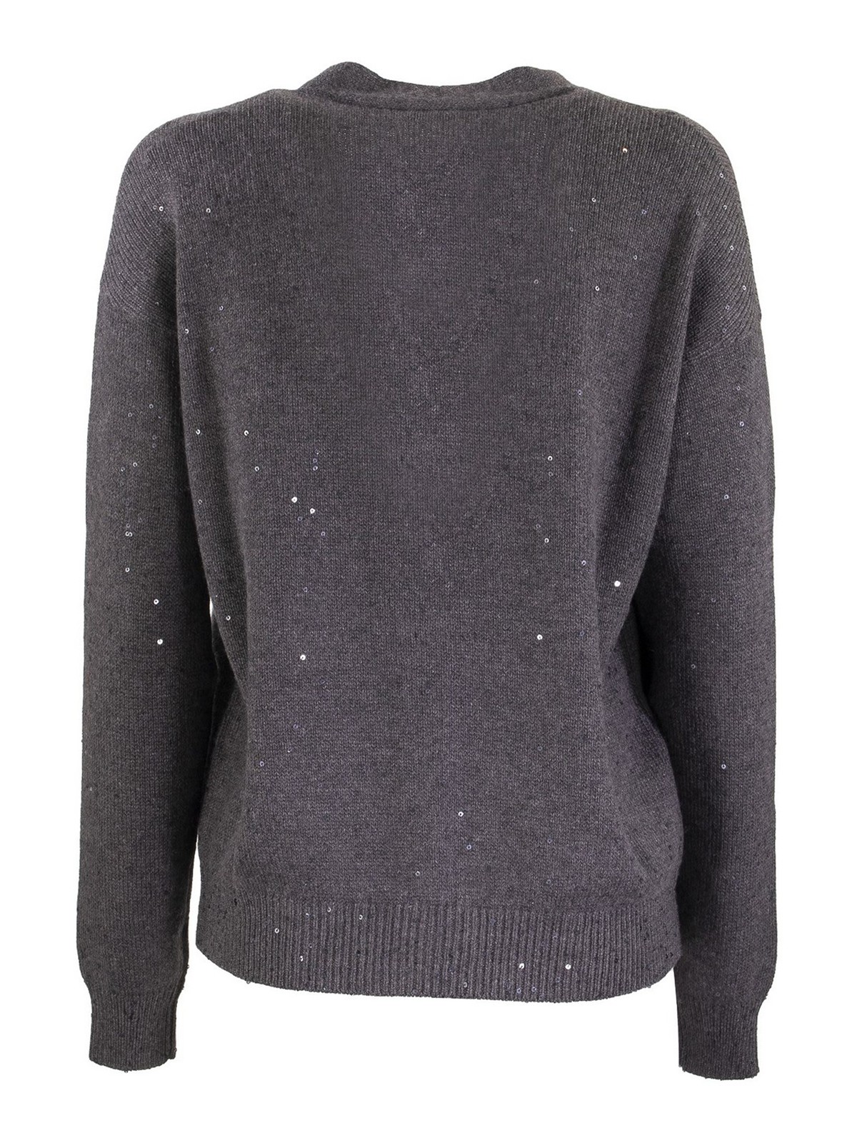 Brunello Cucinelli カーディガン - ダークグレー|M73539926CJ079 Brunello Cucinelli カーディガン - ダークグレー|M73539926CJ079