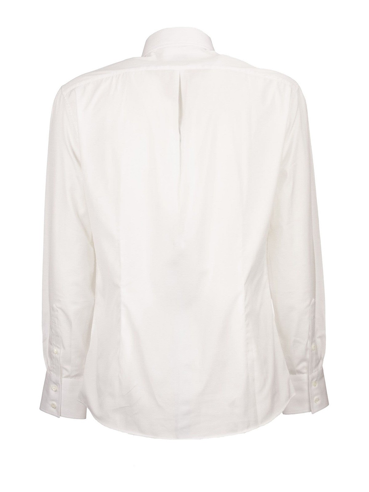 Shop Brunello Cucinelli Poplin Shirt In Blanco